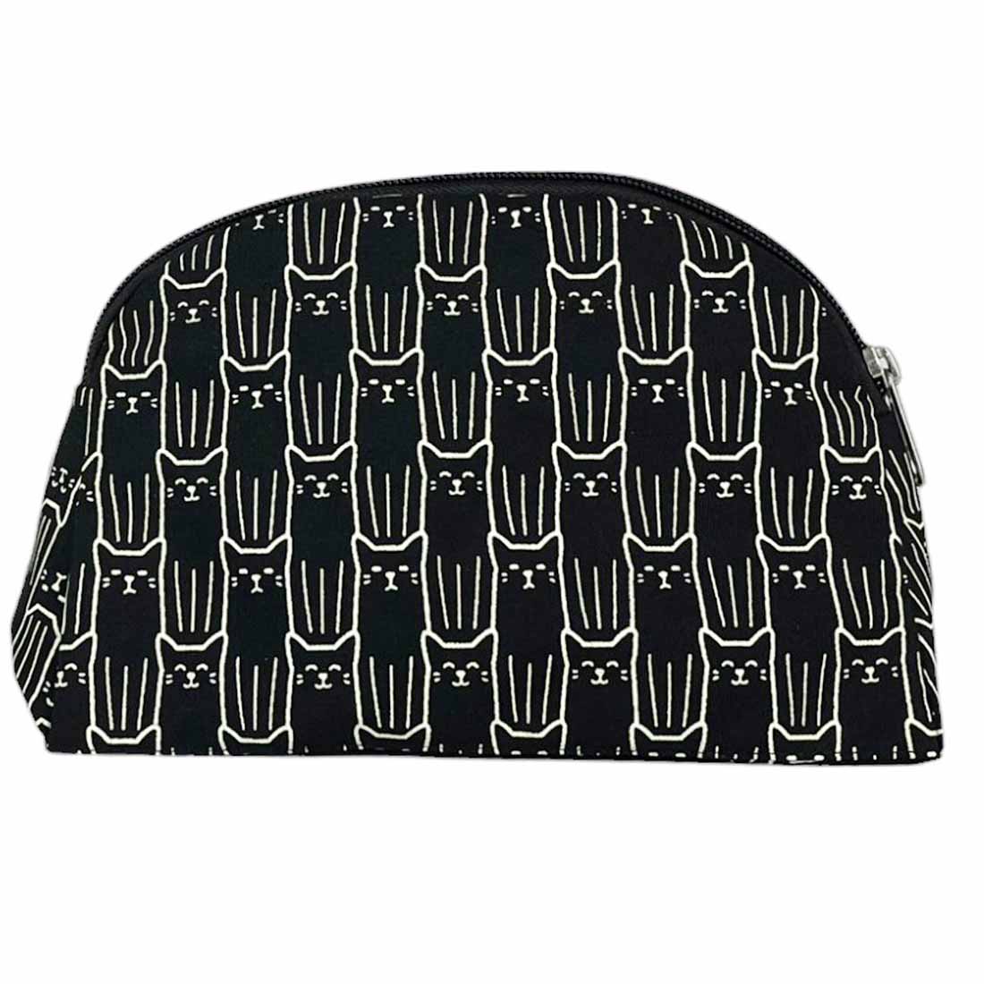 Cotton Cosmetic Case - Cat Prints