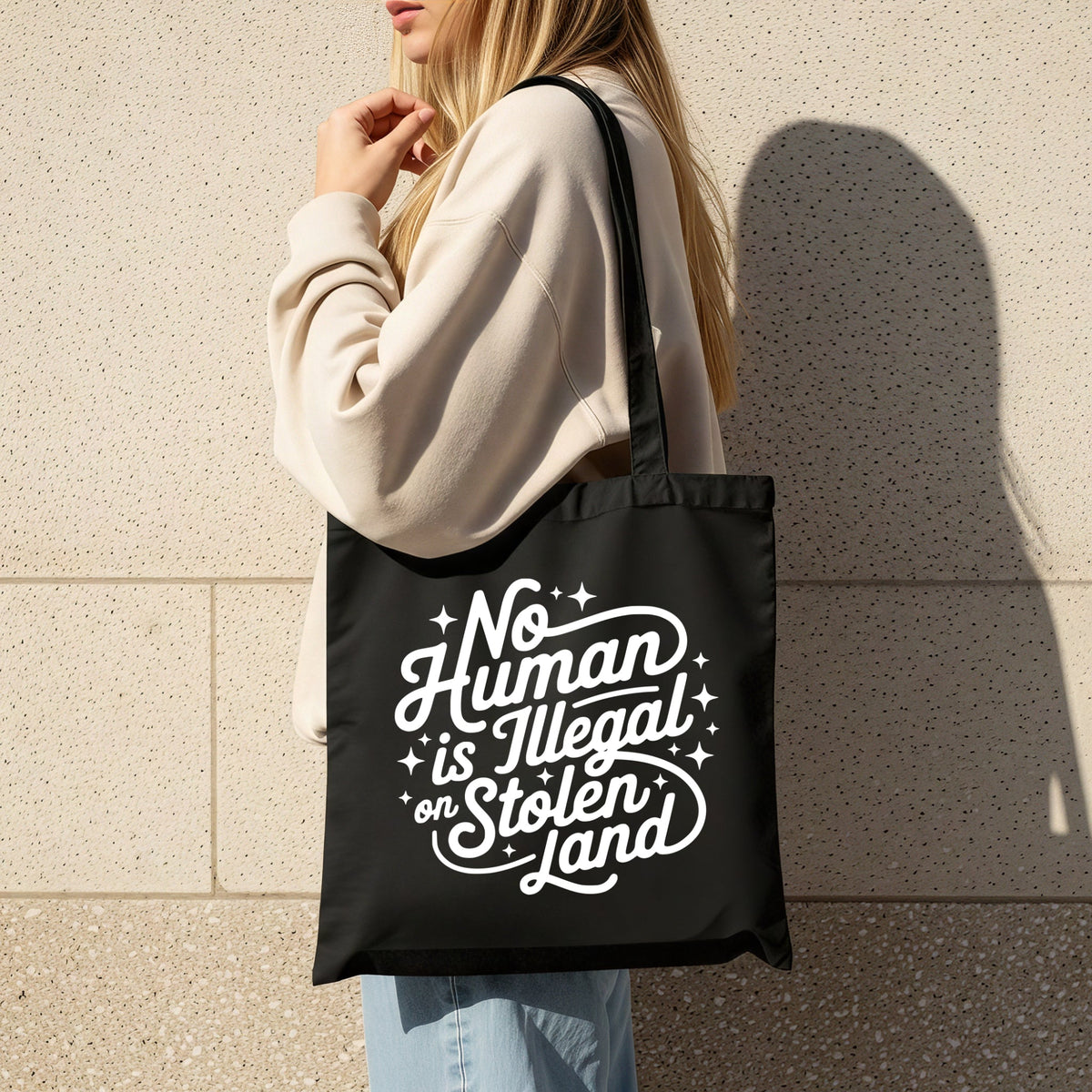 No Human is Illegal Tote Bag