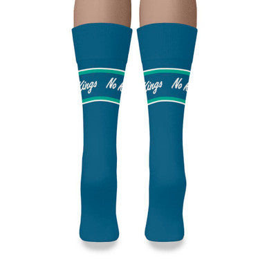 Democracy Forward “No Kings” Blue Crew Sock