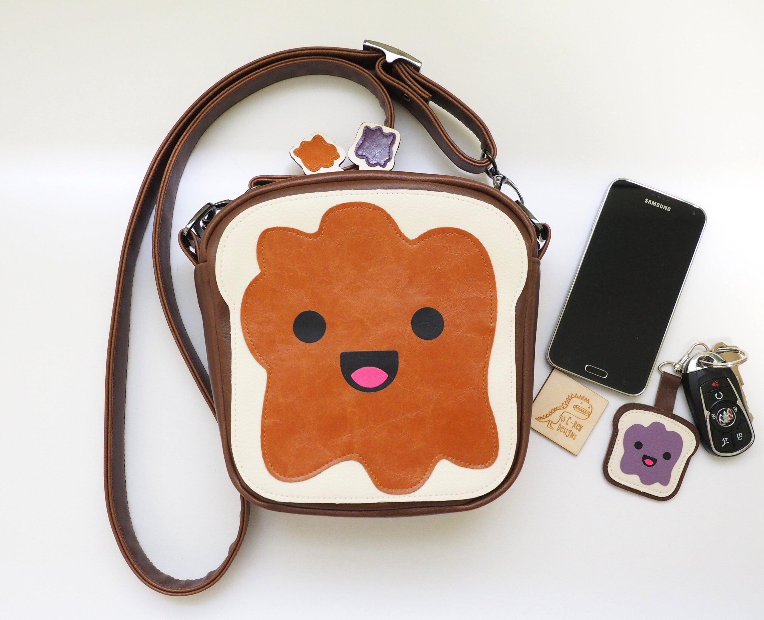 Peanut Butter and Jelly Crossbody Bag