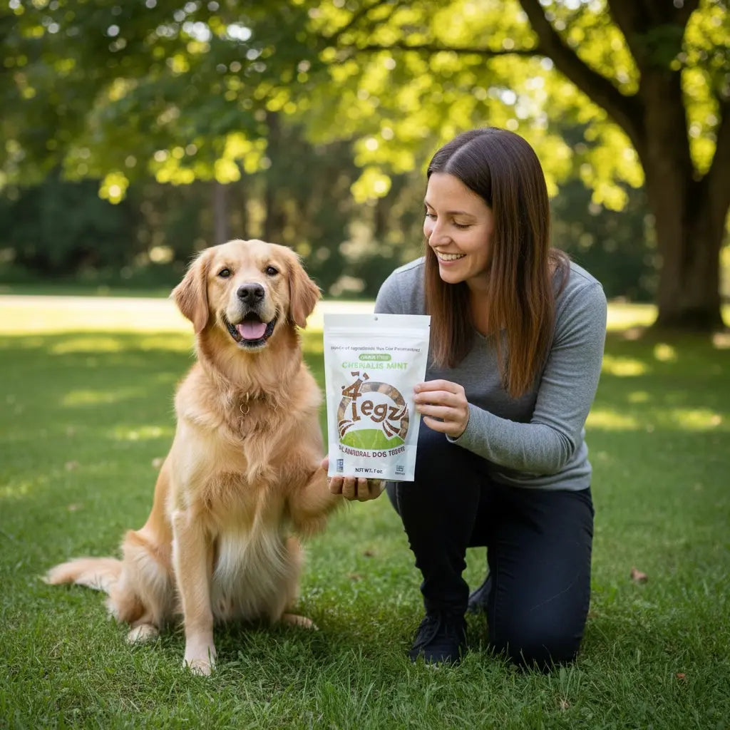 Chehalis Mint Dog Treats for Fresh Breath and Healthy Chewing - 4Legz