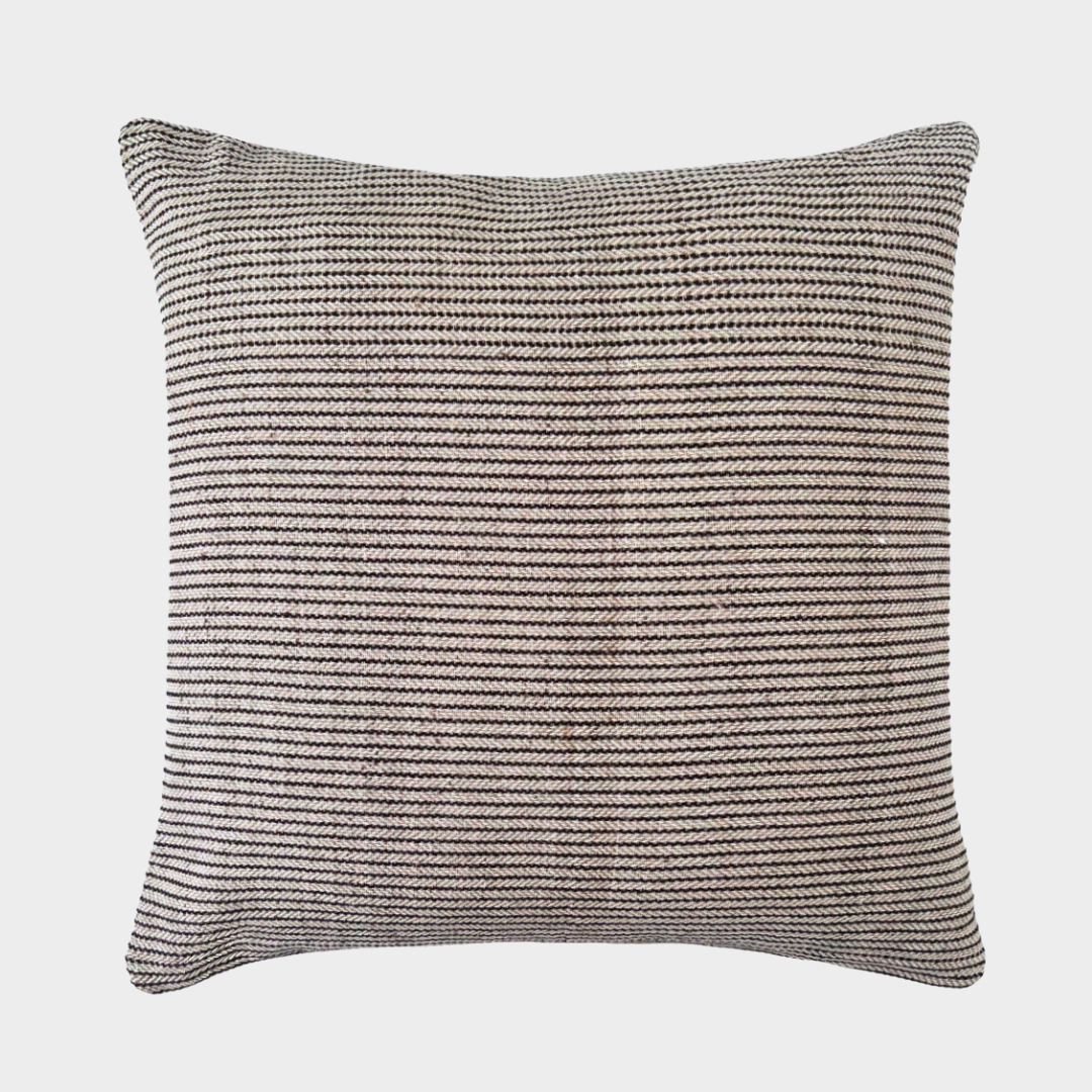 Natural Nettle Fiber Pillow Cover – Artisan-Made, Earth-Tone Home Décor