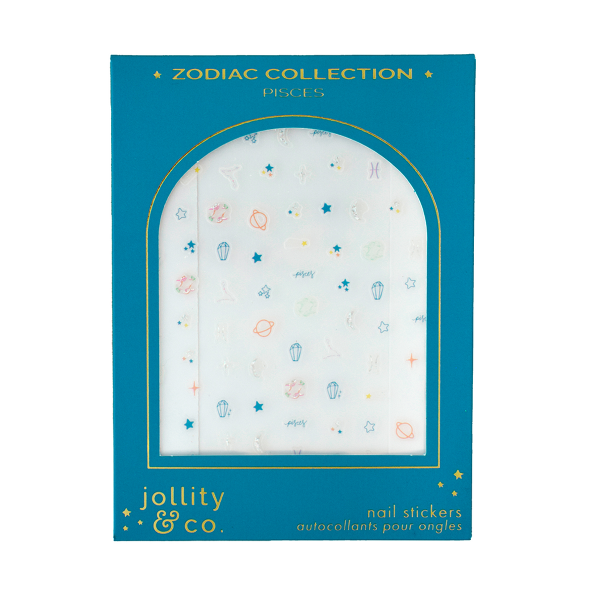 Zodiac Pisces Nail Stickers, Jollity & Co