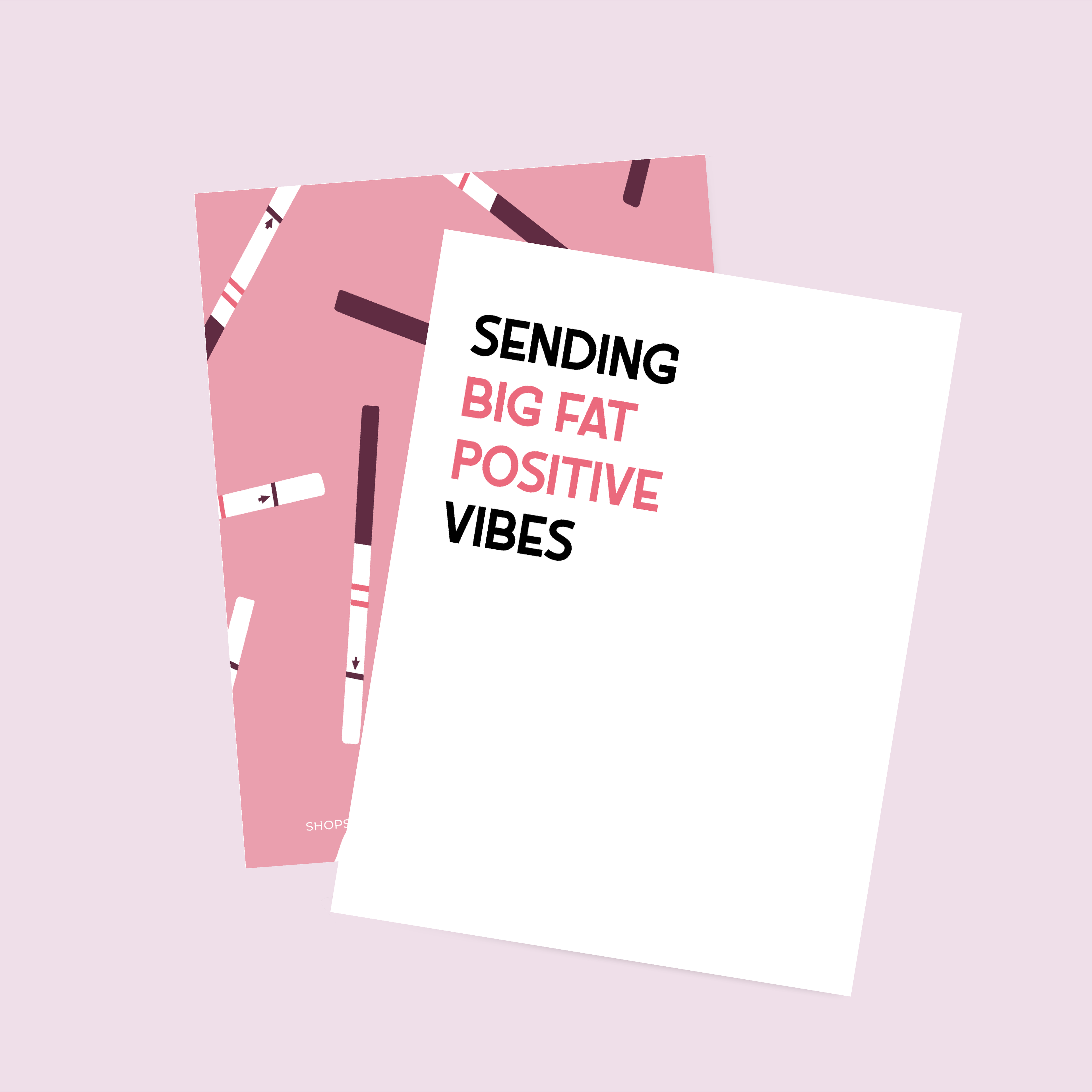 Positive Vibes Pregnancy Card