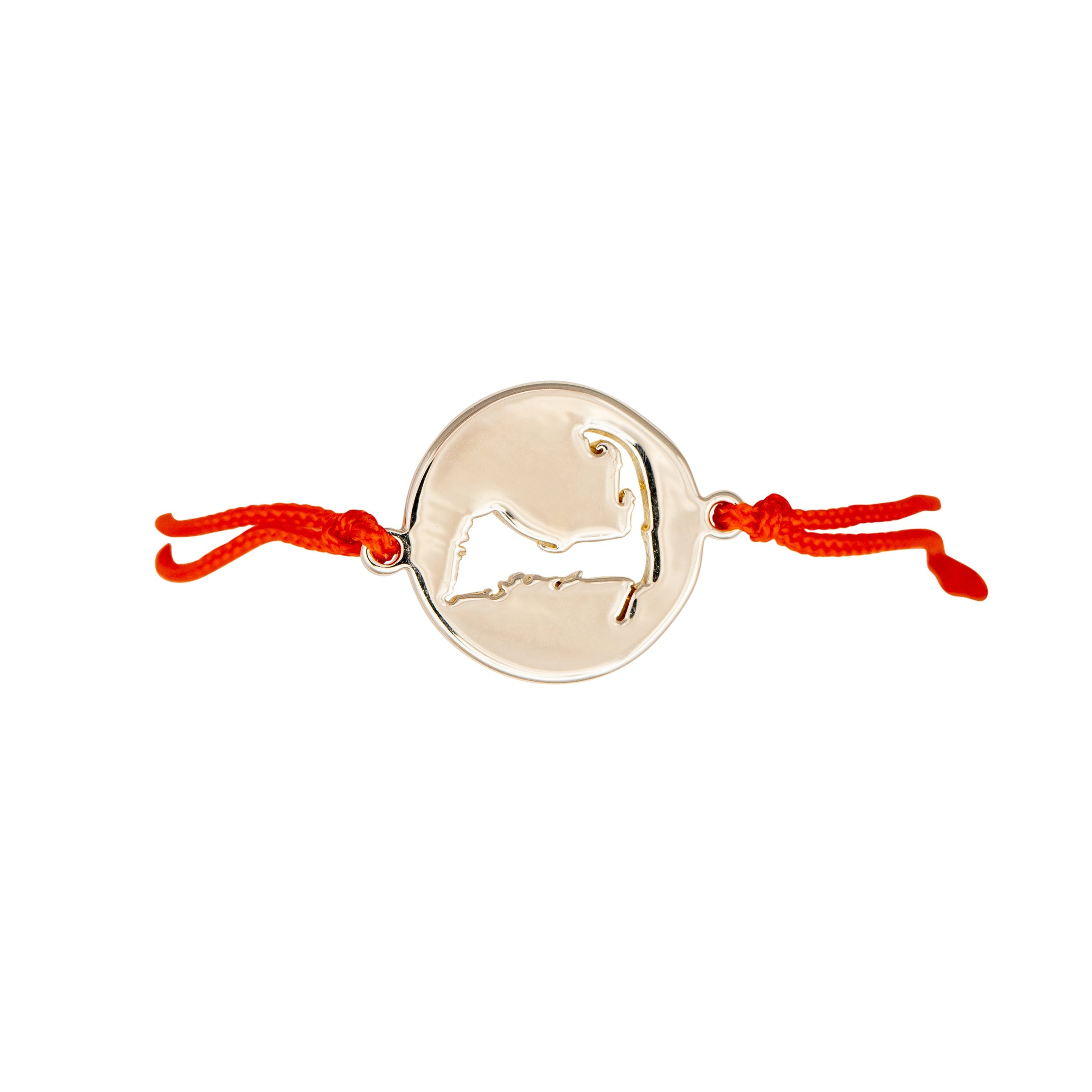 cape slider bracelet coral