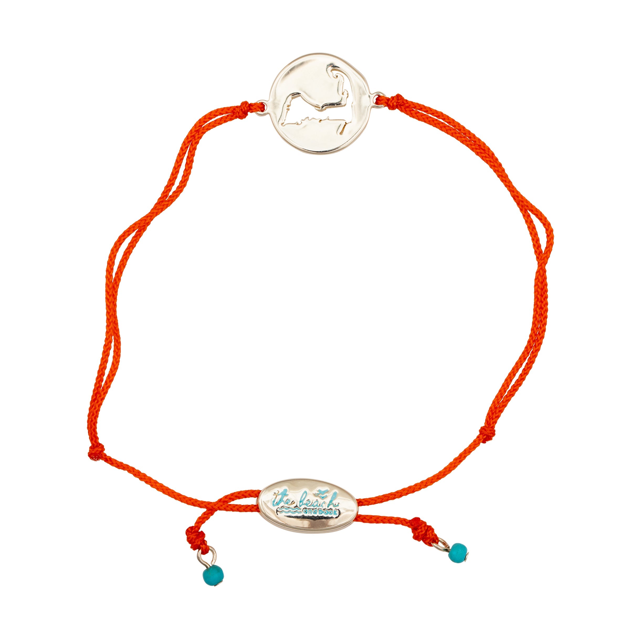 cape slider bracelet coral