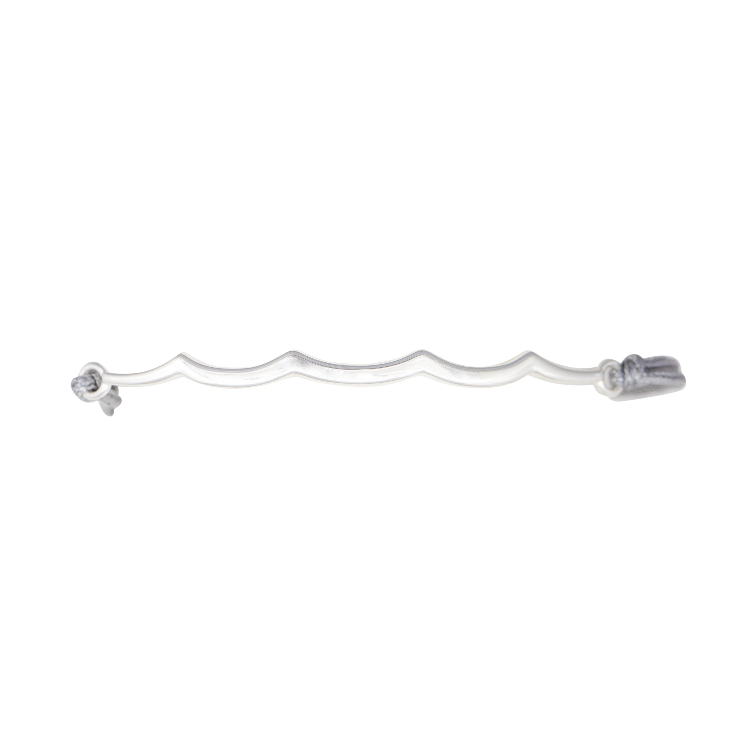 wave slider bracelet silver