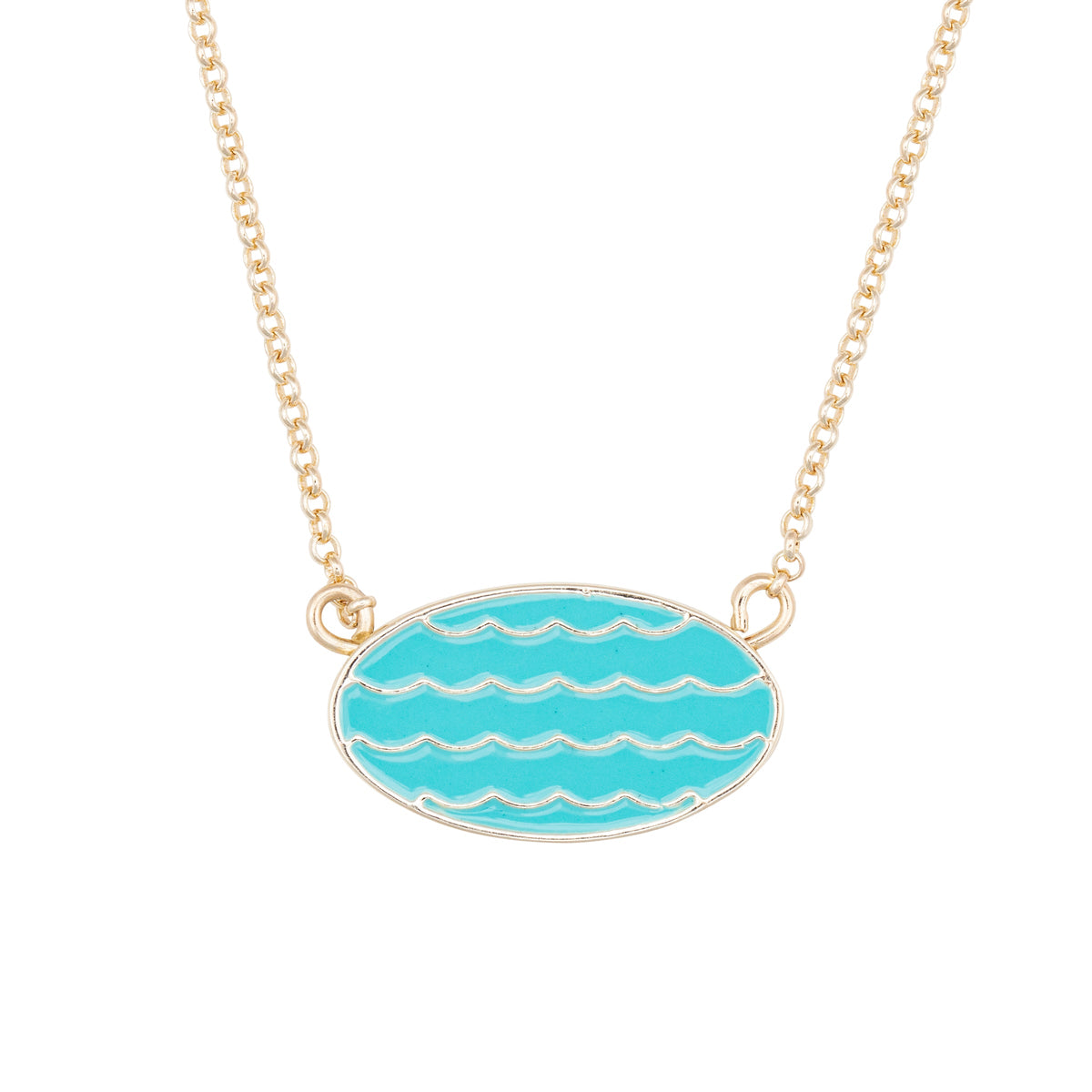 wave necklace gold