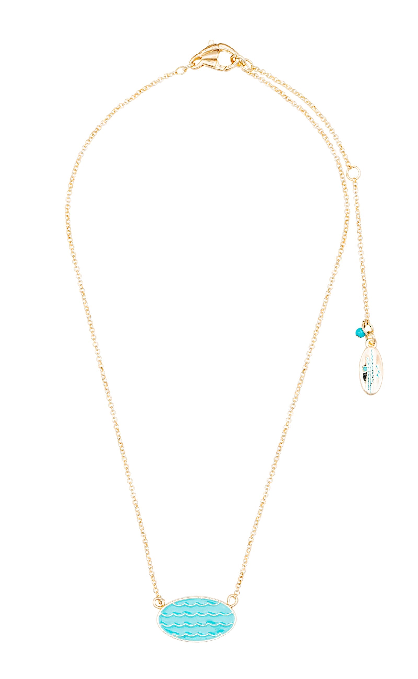 wave necklace gold