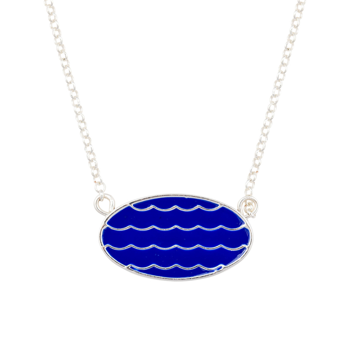 wave necklace silver