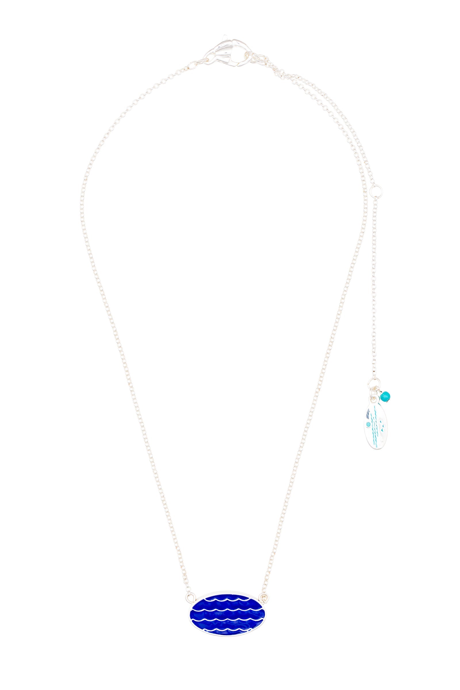 wave necklace silver