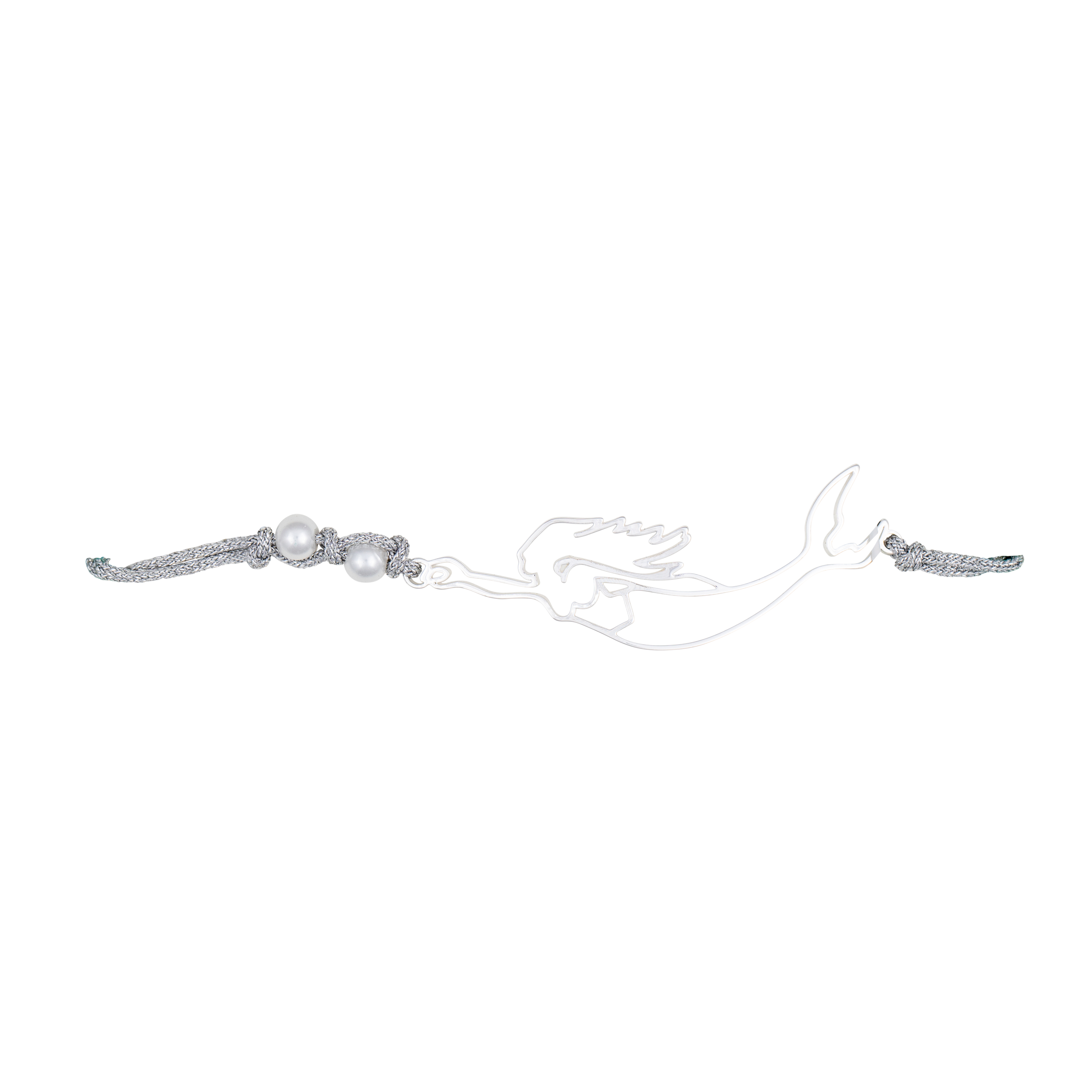 nantucket mermaid slider bracelet silver