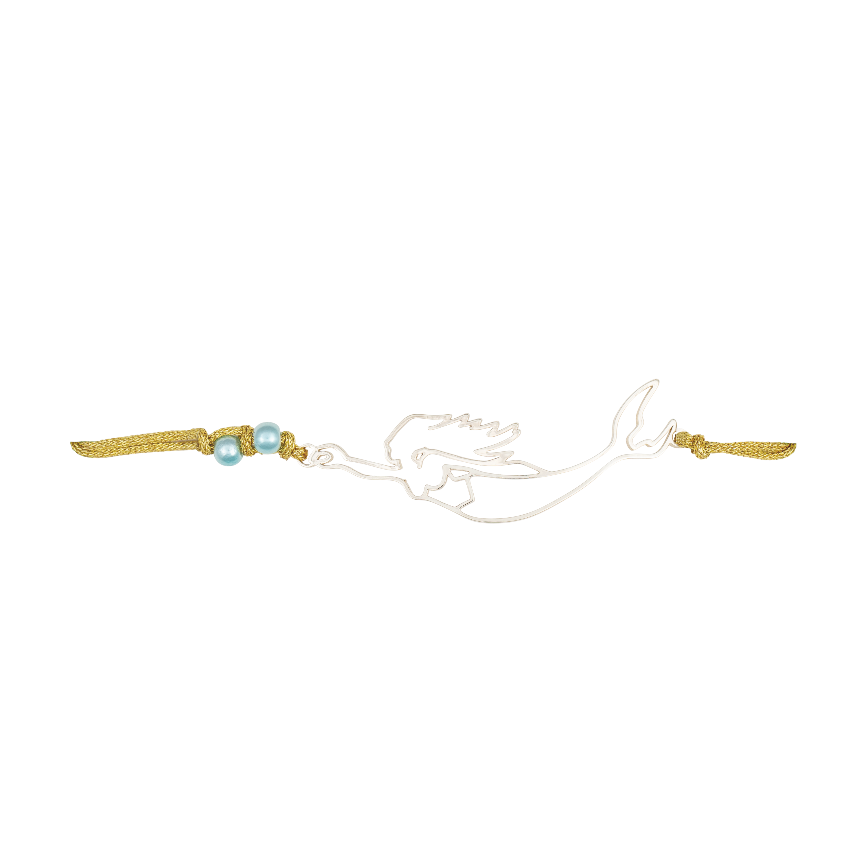 nantucket mermaid slider bracelet gold