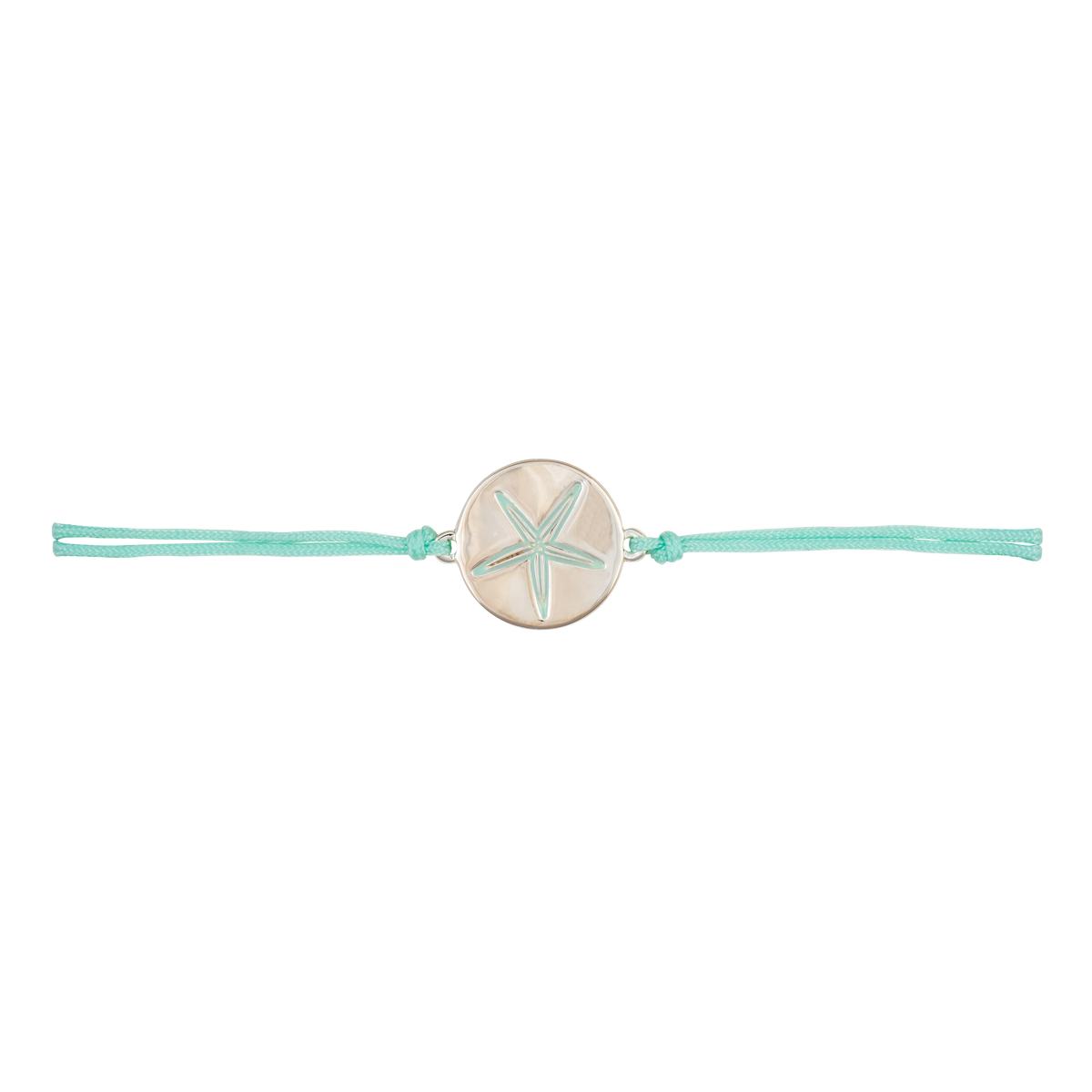 sea bright sea star slider bracelet turquoise