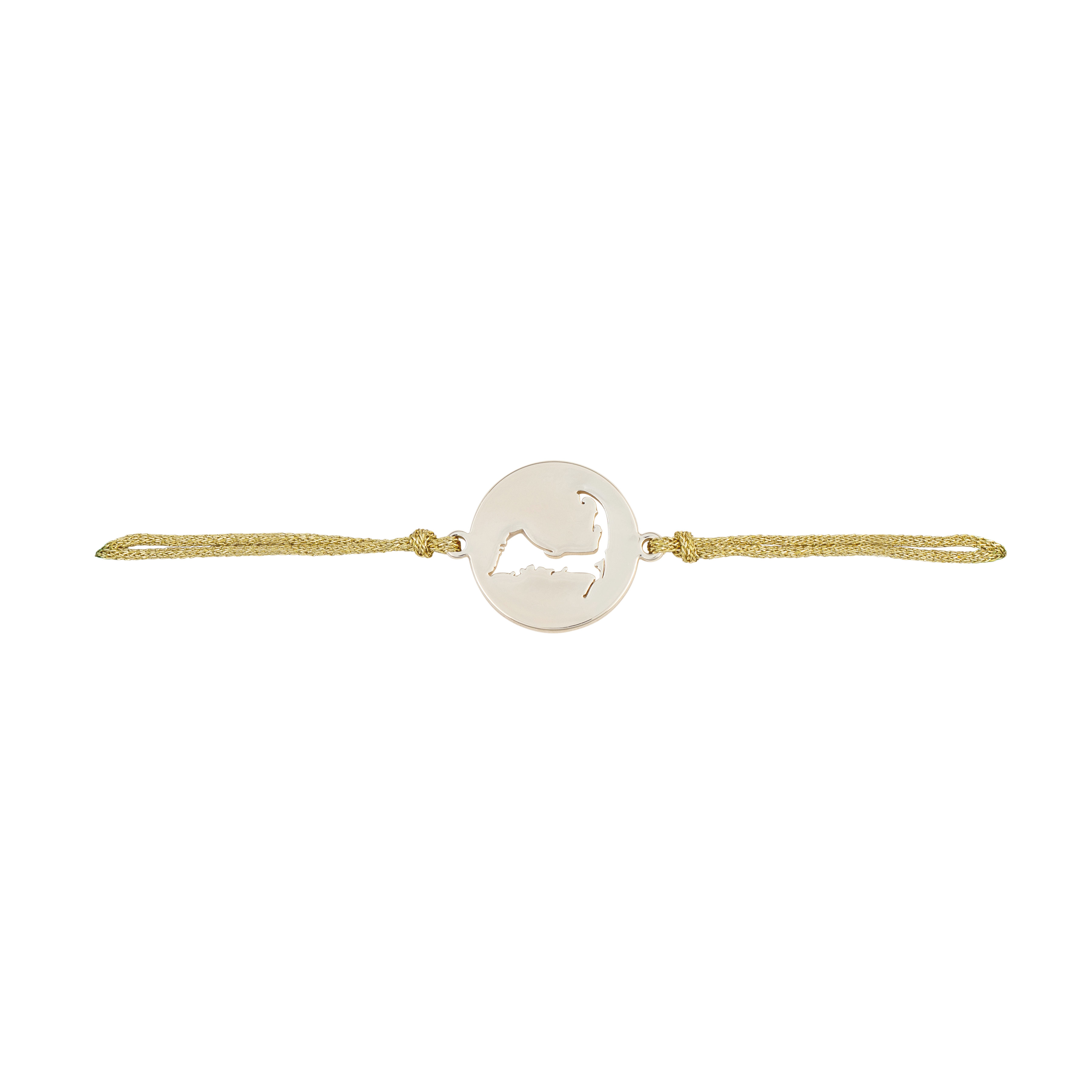 cape slider bracelet gold