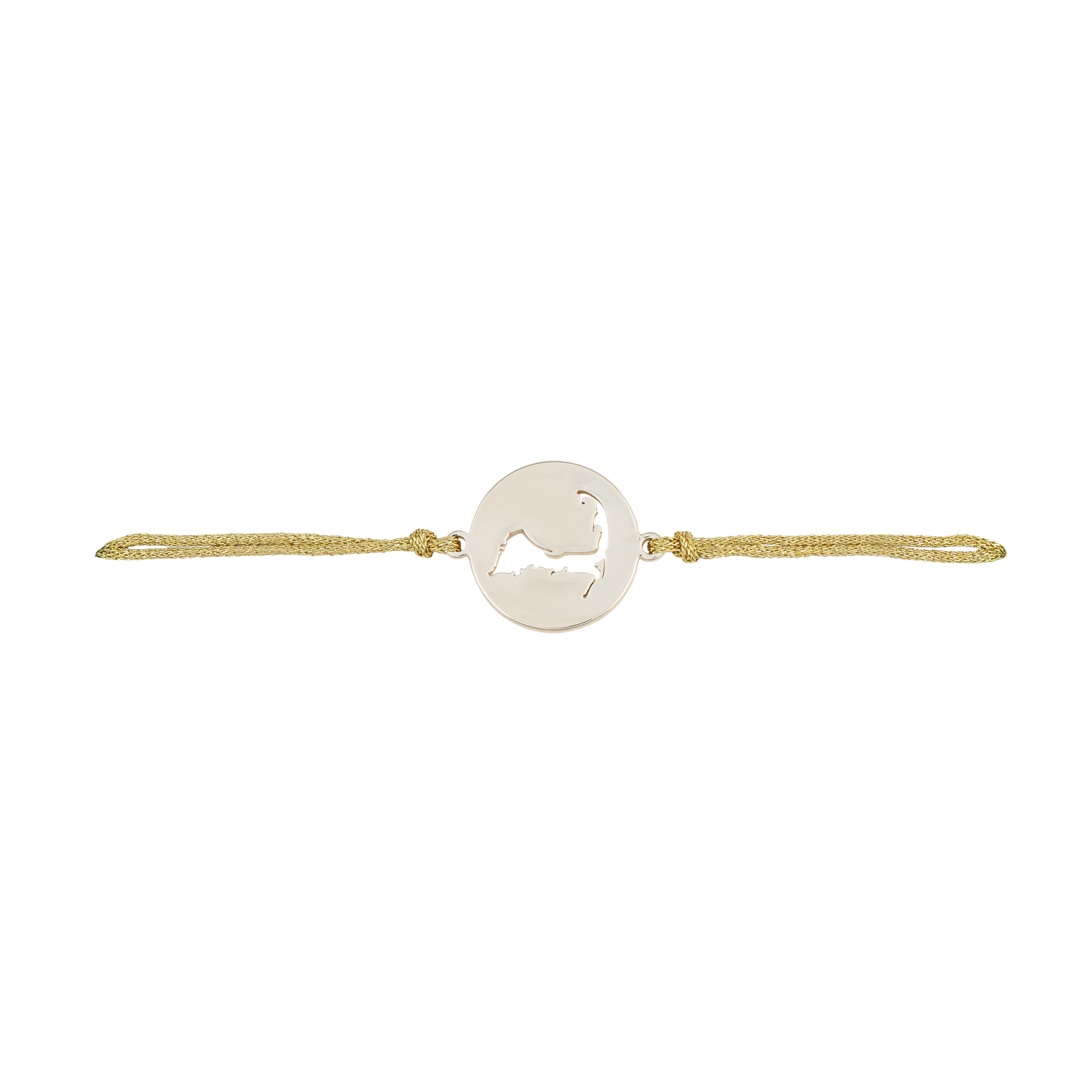 cape slider bracelet gold