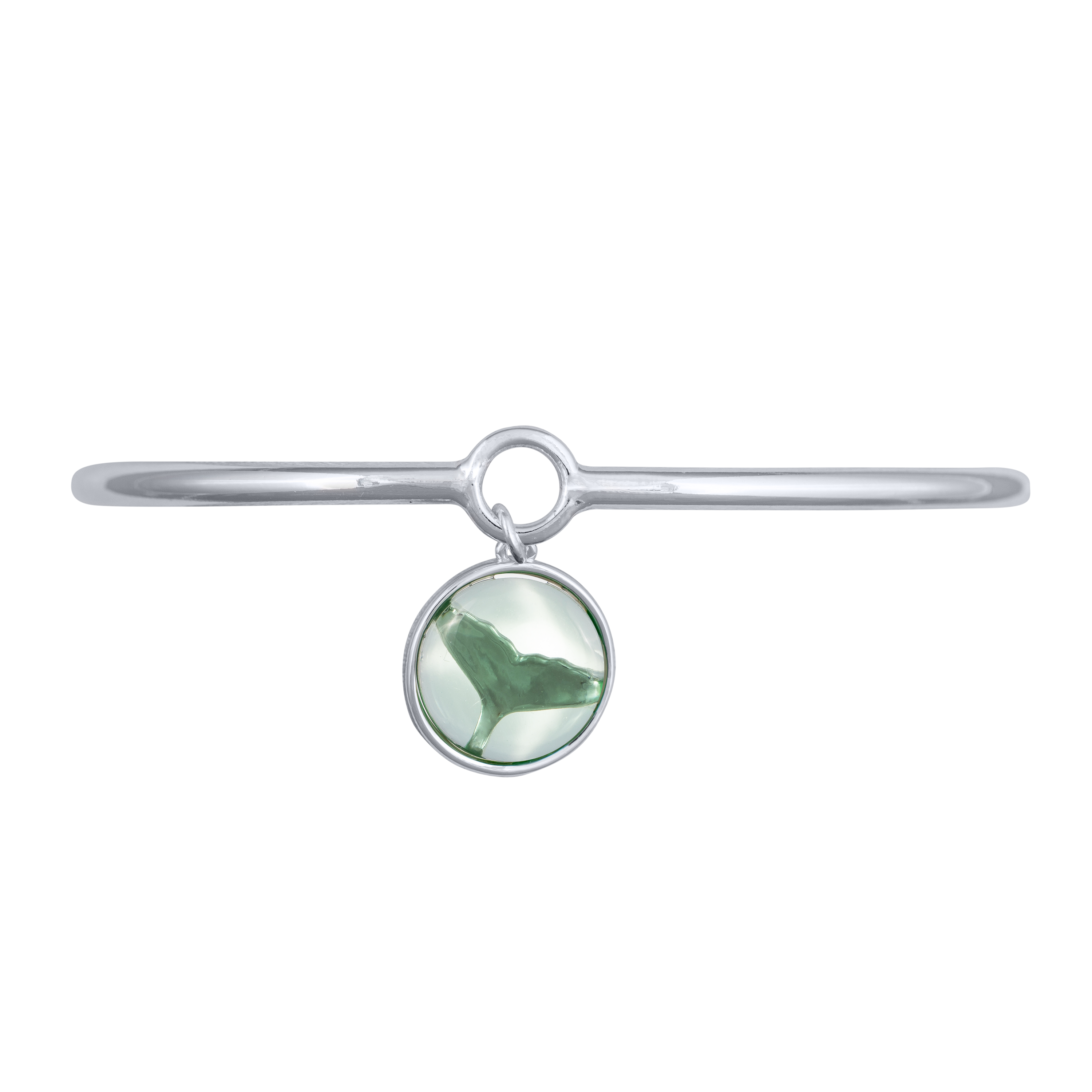 hyannis whale bangle silver