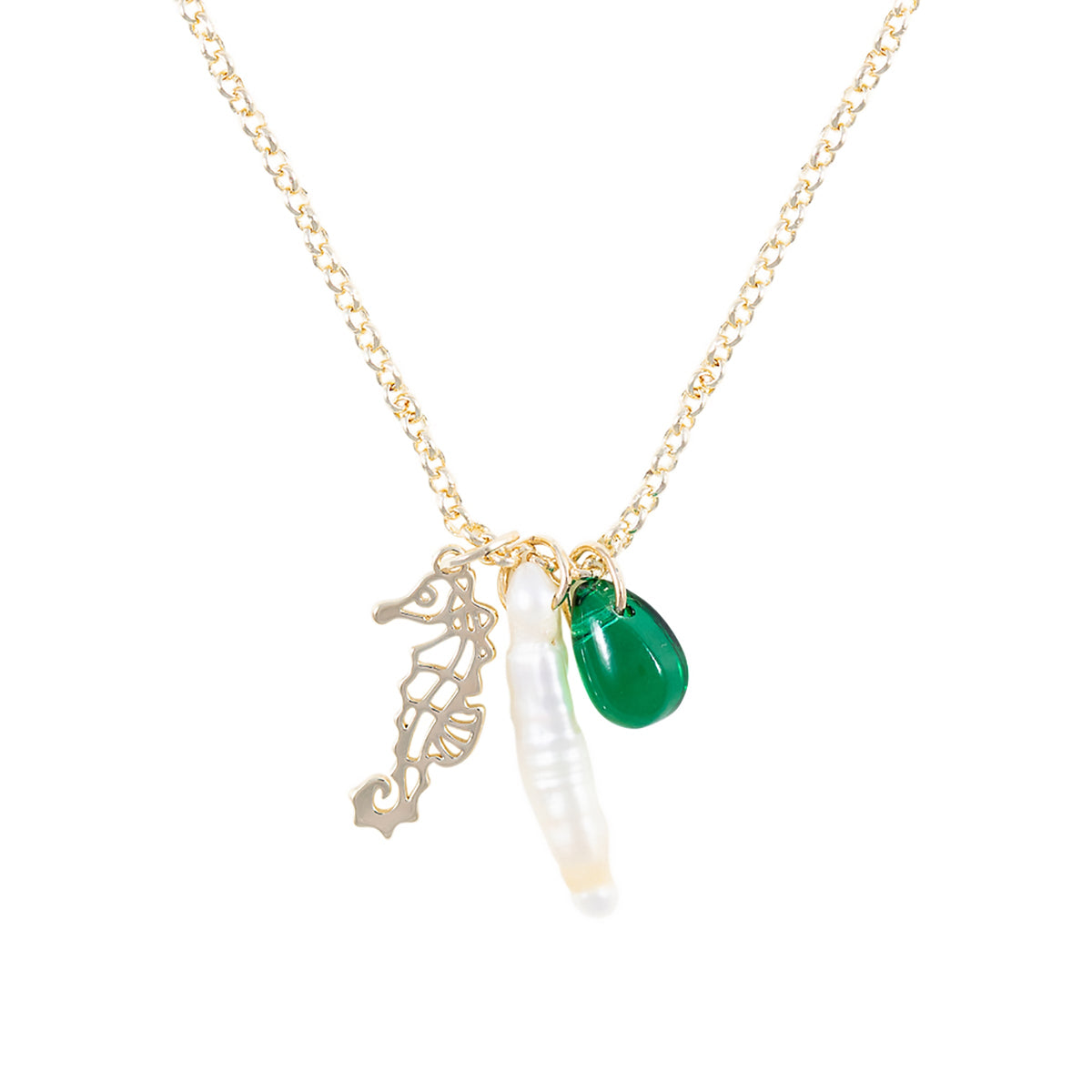 mattapoisett charm necklace gold