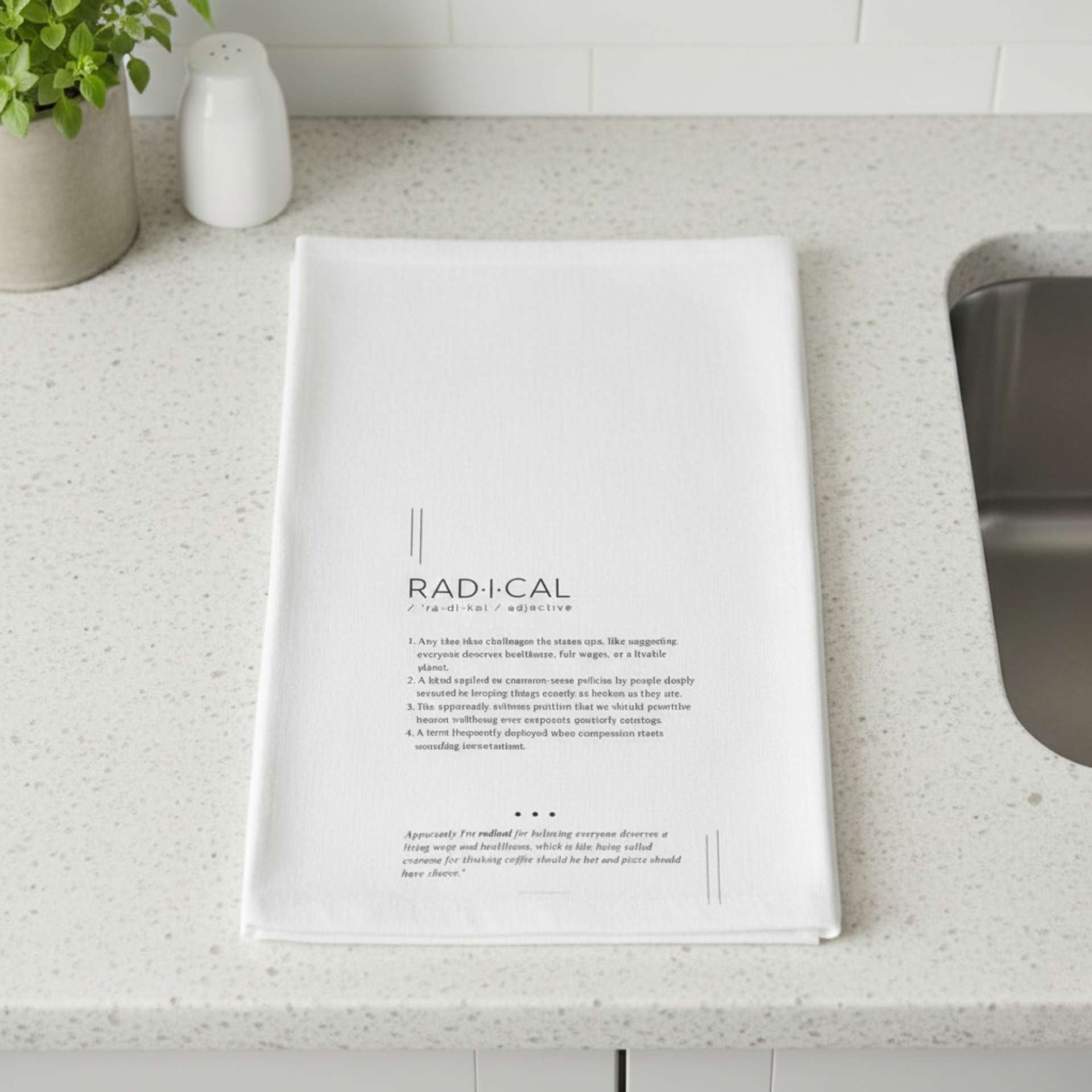 Kitchen Towel - Radical - Defined: Terms for Our Time