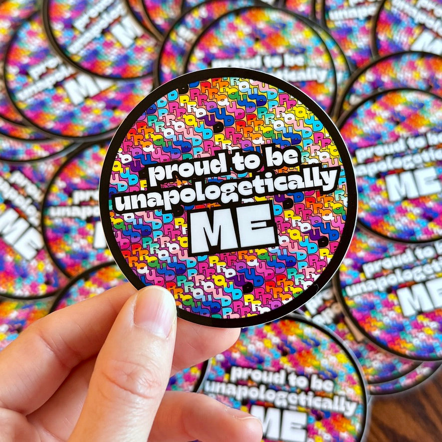 Rainbow-Pride-LGBTQ-Glossy-Vinyl-Sticker-Unapologetically-Me-Indoor-Outdoor-Decal
