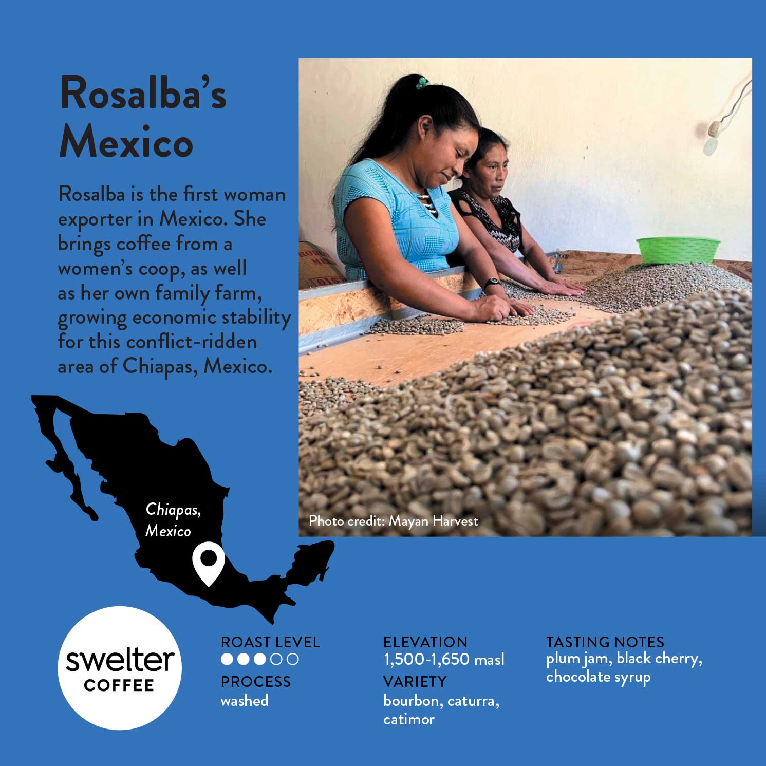 Image of Swelter Coffee info card for Rosalba&