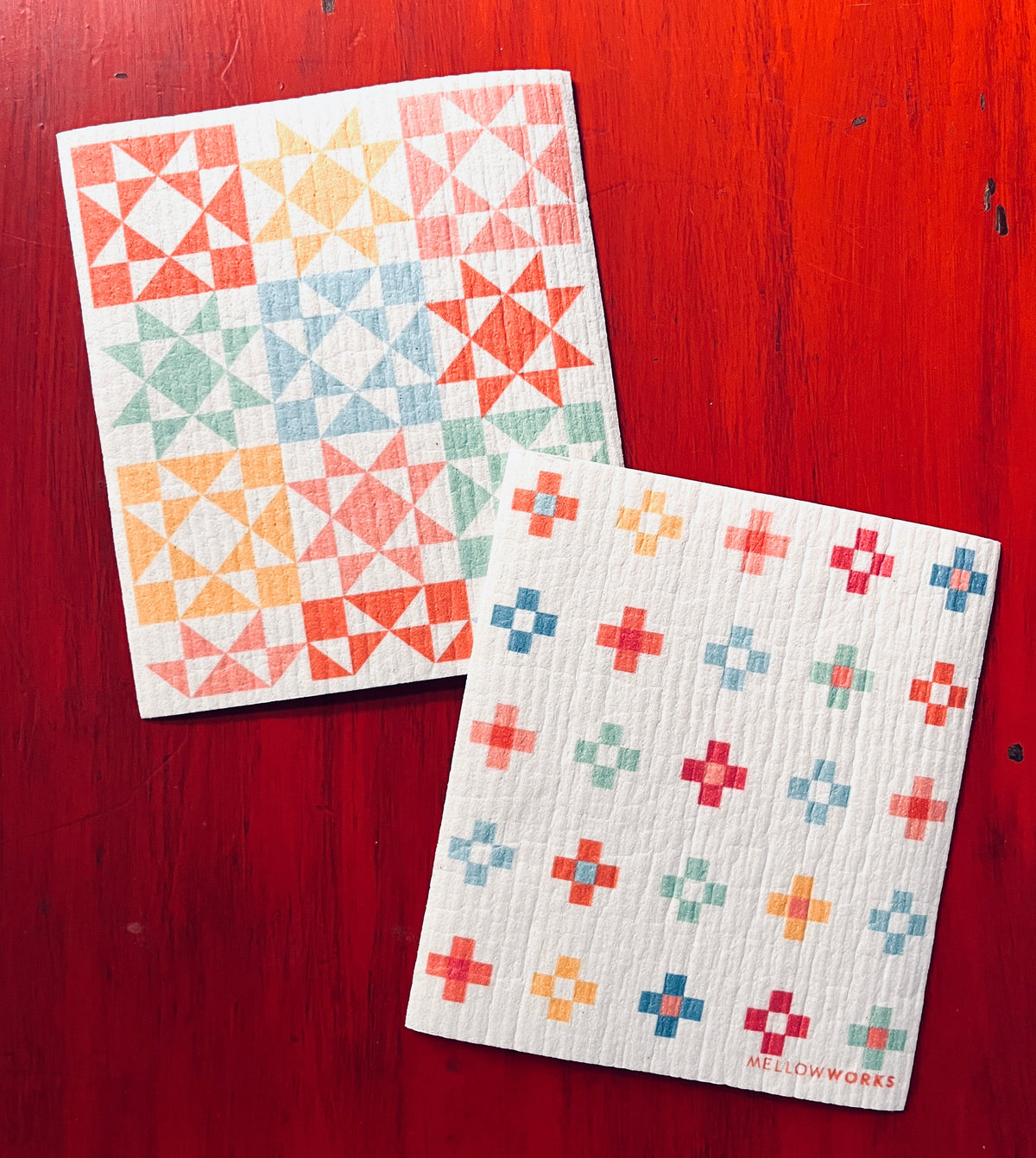 Merry Squares Sponge Cloth
