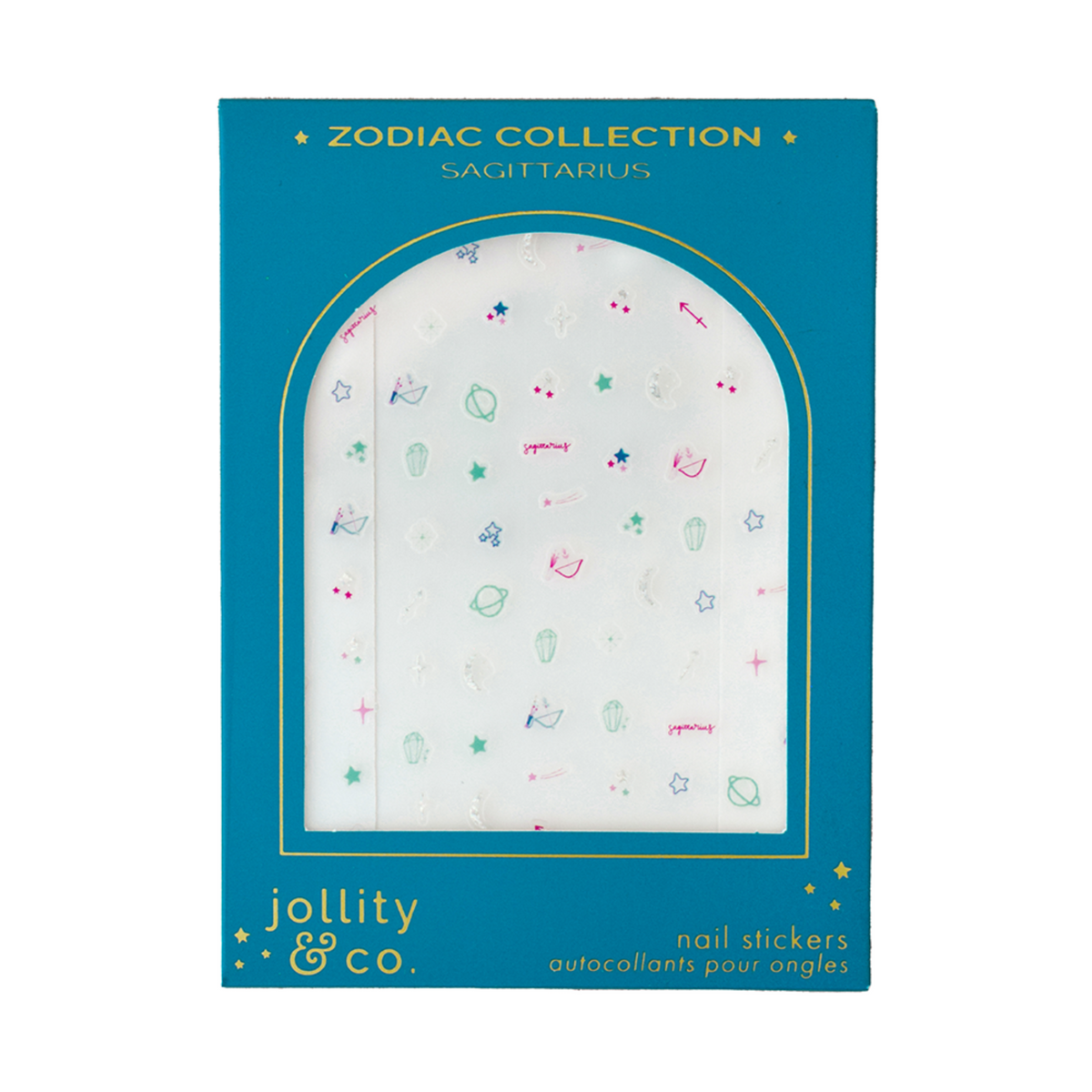 Zodiac Sagittarius Nail Stickers, Jollity & Co