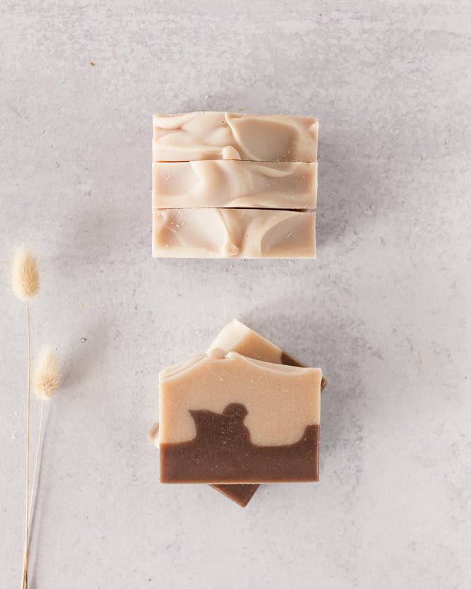 Sandalwood Nights handmade beer soap with essential oils
