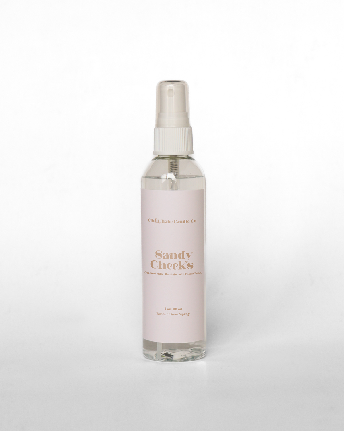 Sandy Cheeks Room & Linen Spray | Coconut Milk + Sandalwood + Tonka Bean