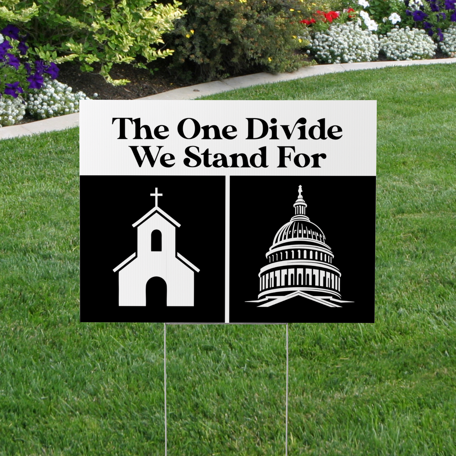 Separation of Church and State Yard Sign