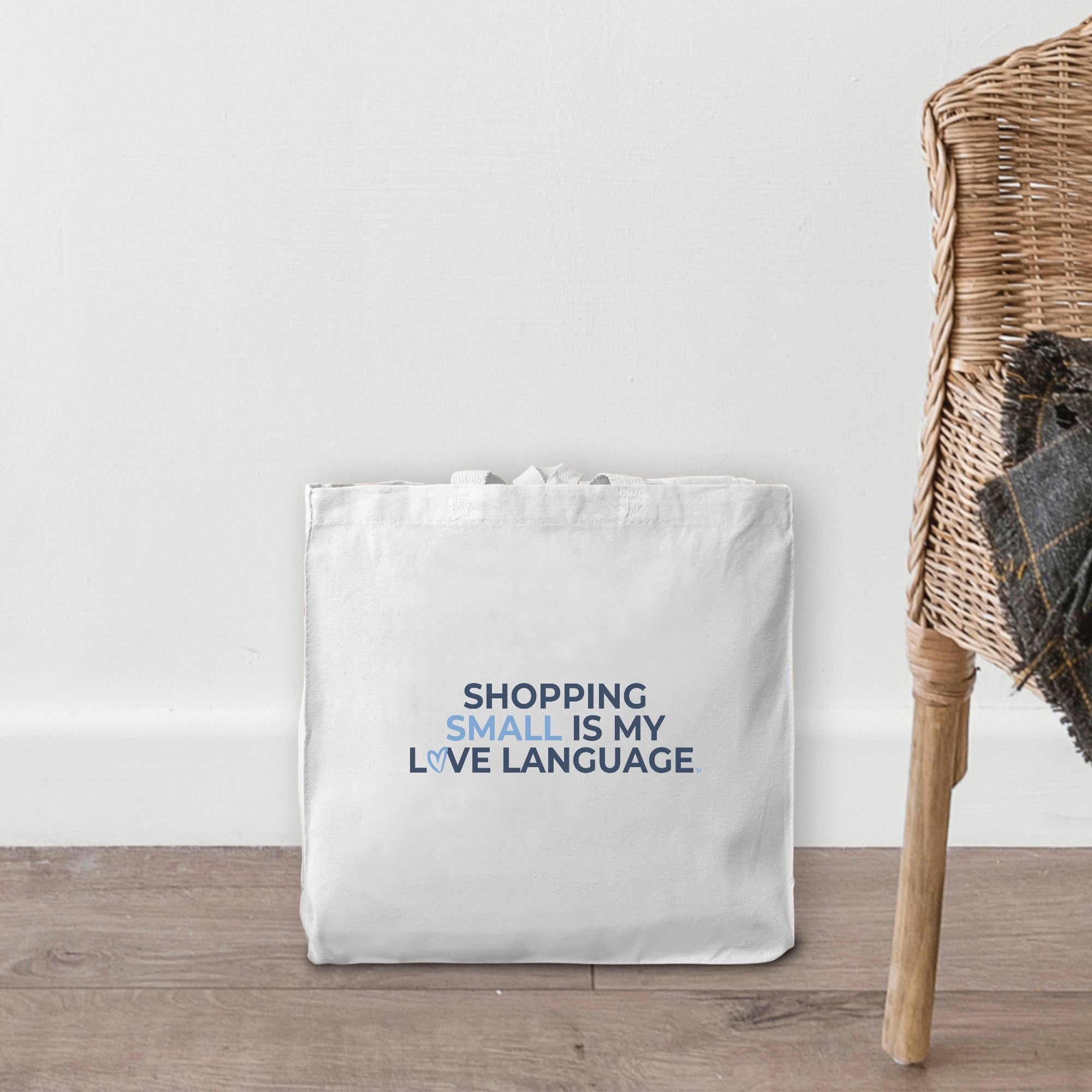 Shopping Small is My Love Language Tote
