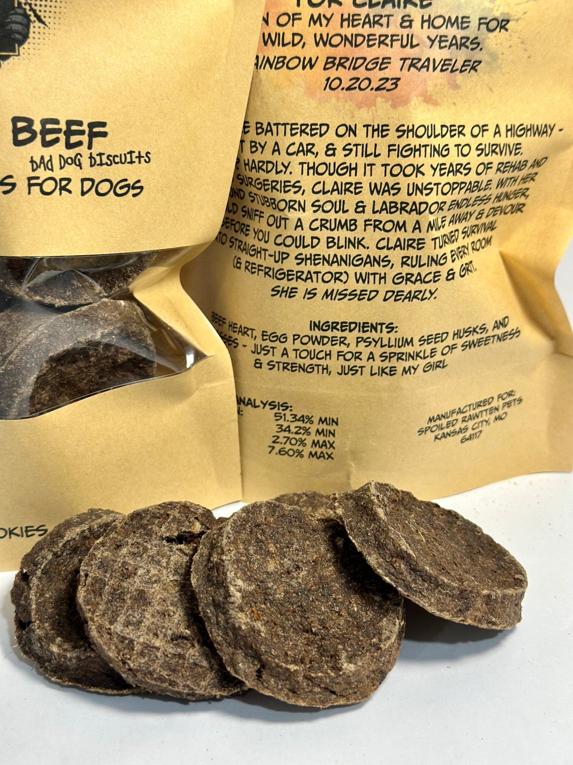 Son of a Beef Bad Dog Biscuits