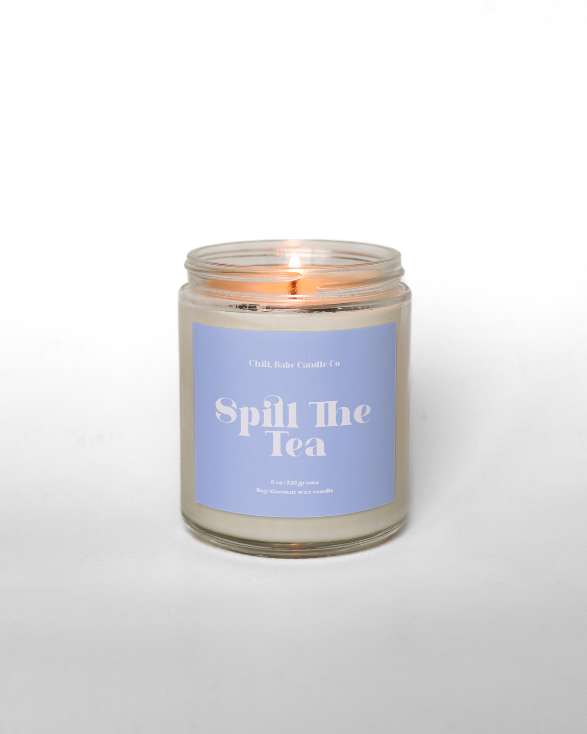 Spill The Tea Candle | Black Tea + Lemon + Lavender + Musk