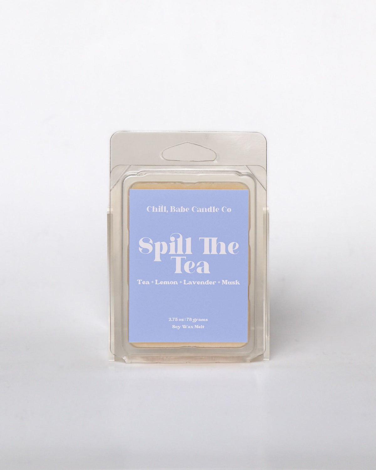 Spill The Tea Wax Melt | Black Tea + Lemon + Lavender + Musk