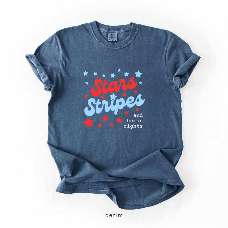 Stars Stripes and Human Rights Shirt