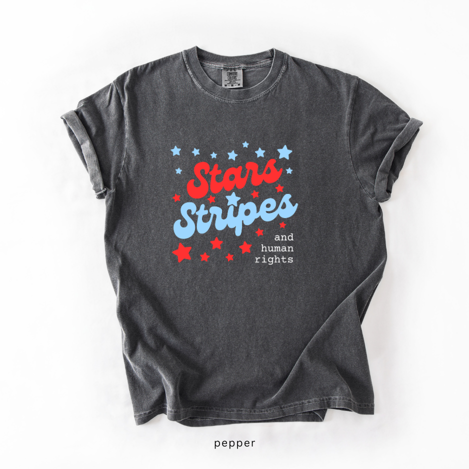 Stars Stripes and Human Rights Shirt