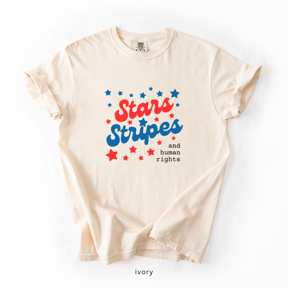 Stars Stripes and Human Rights Shirt