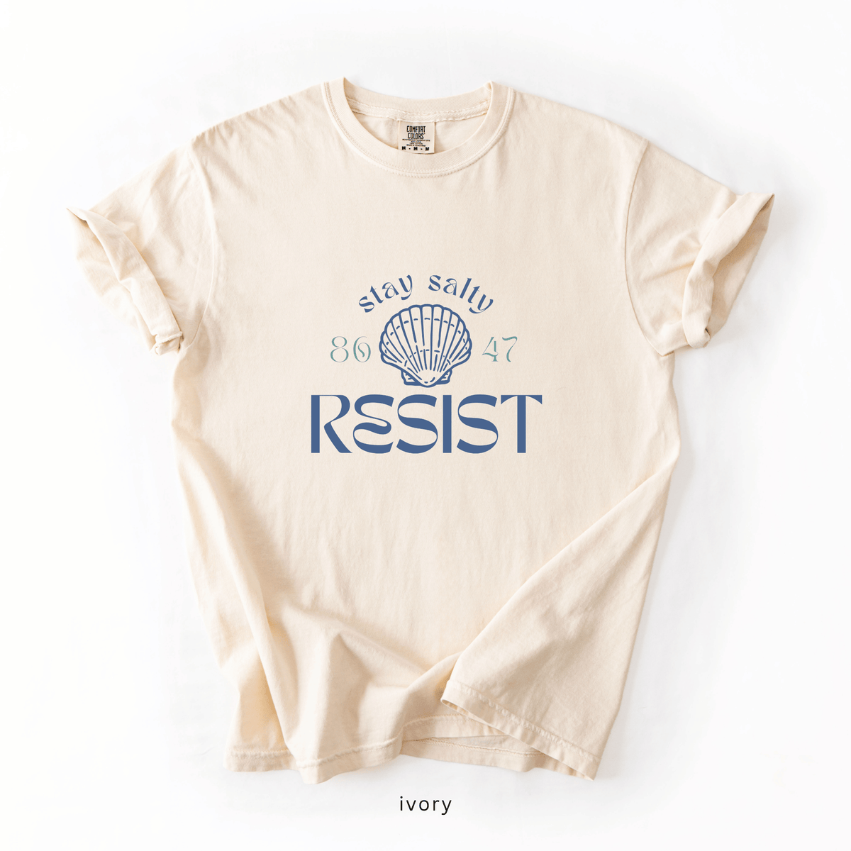Stay Salty Resist T-Shirt | Coastal Anti-Trump Graphic Tee