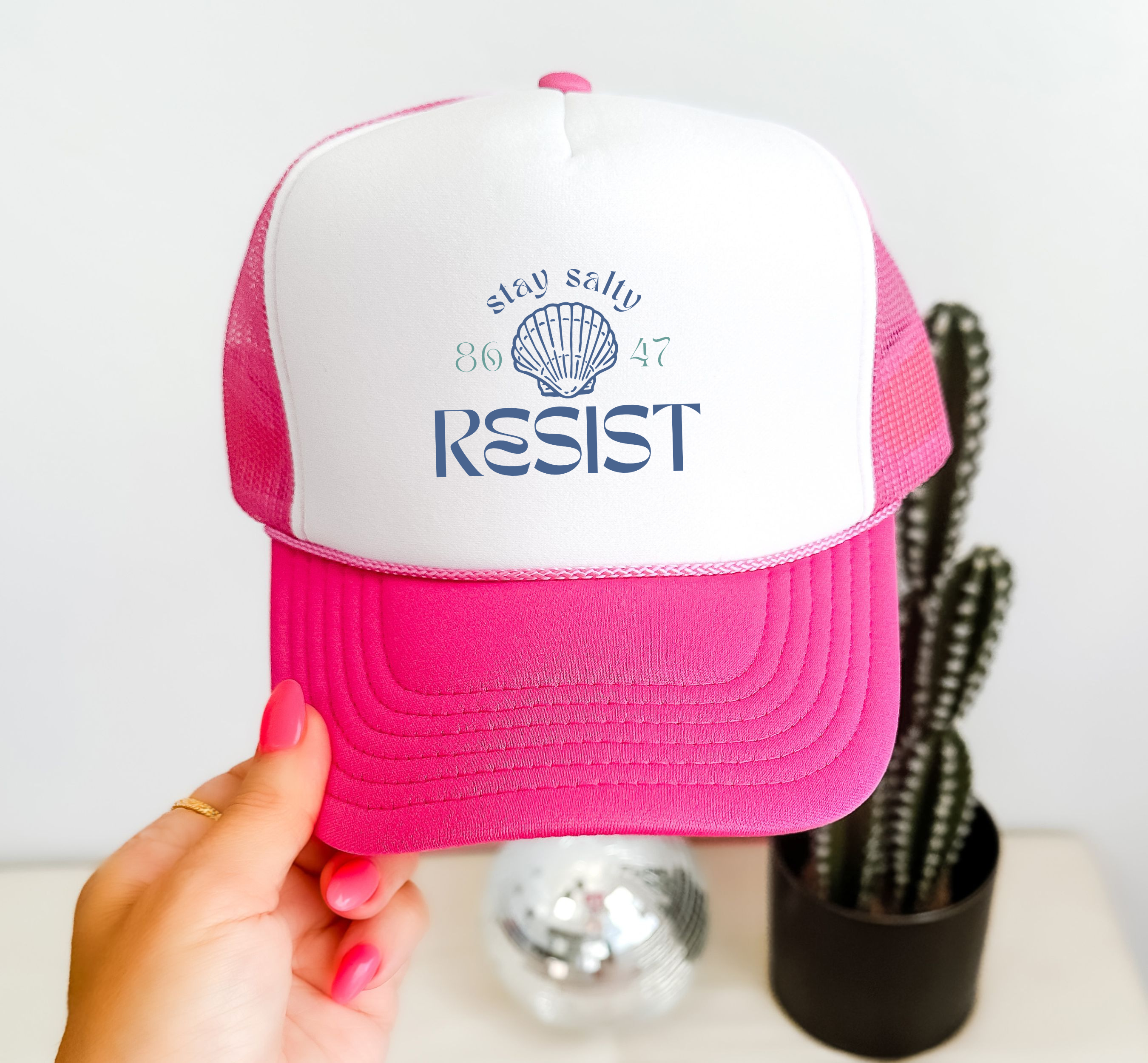 Stay Salty Resist Trucker Hat | Progressive Political Hat