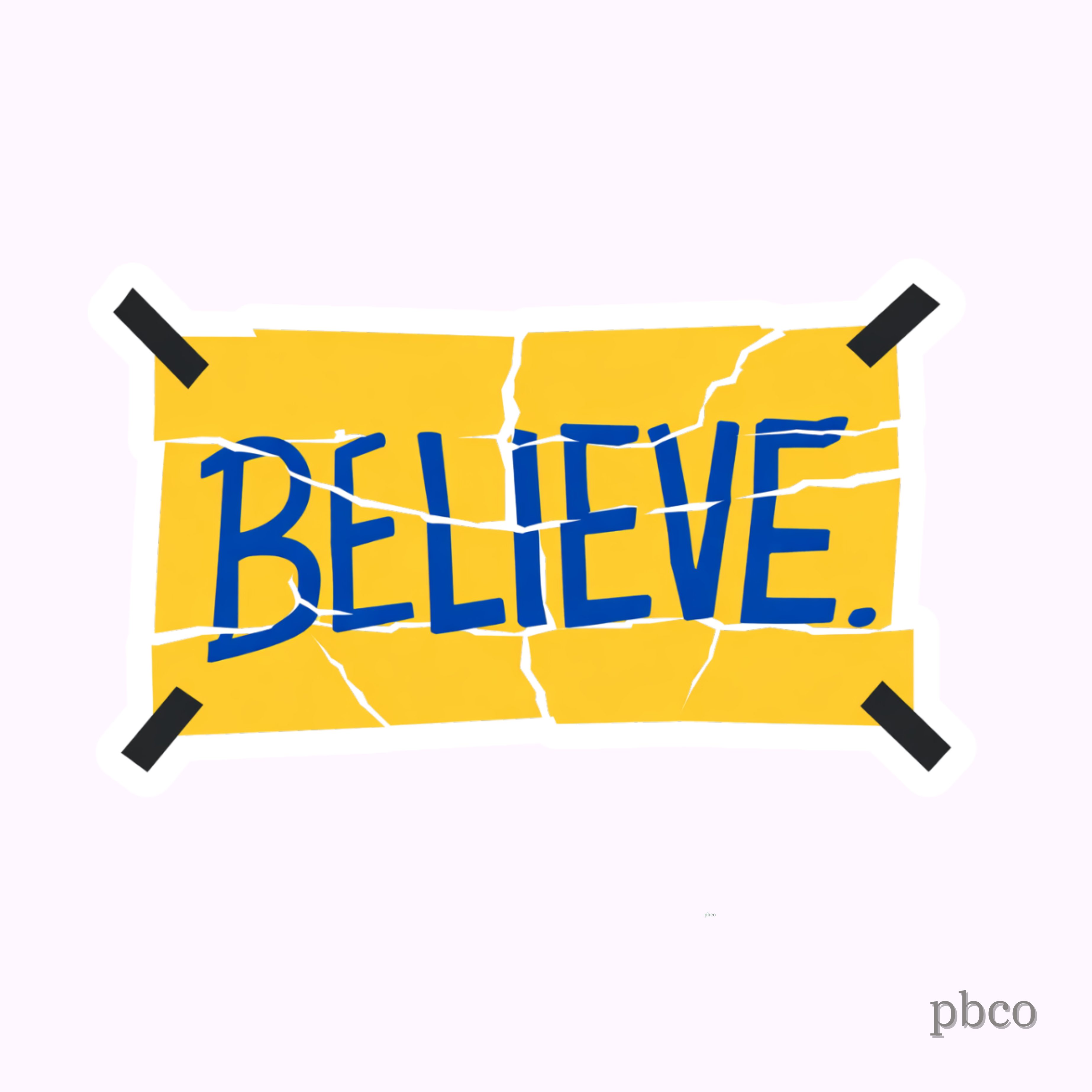 Believe Sticker