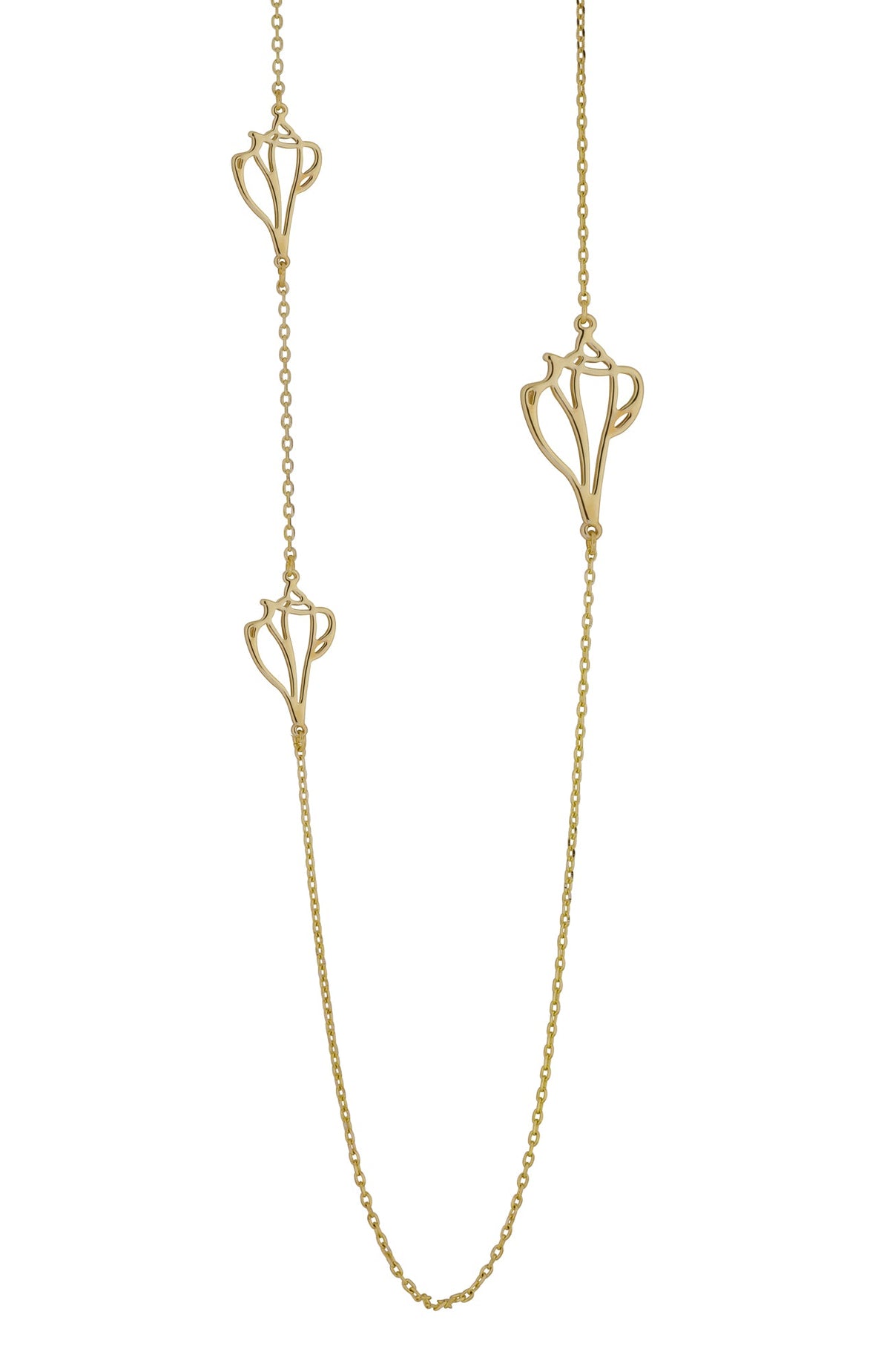 plum island long shell necklace