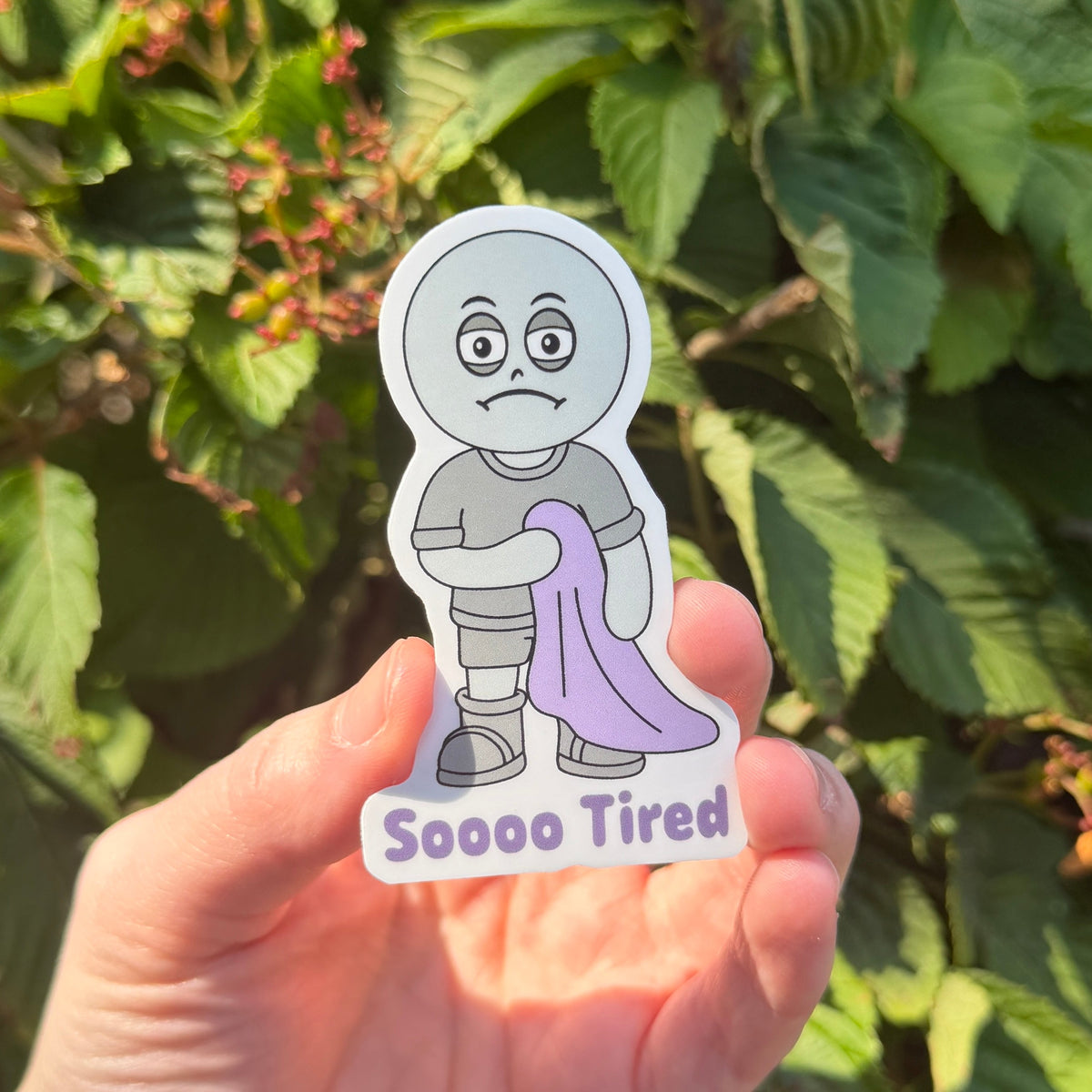 Tired Vinyl Sticker