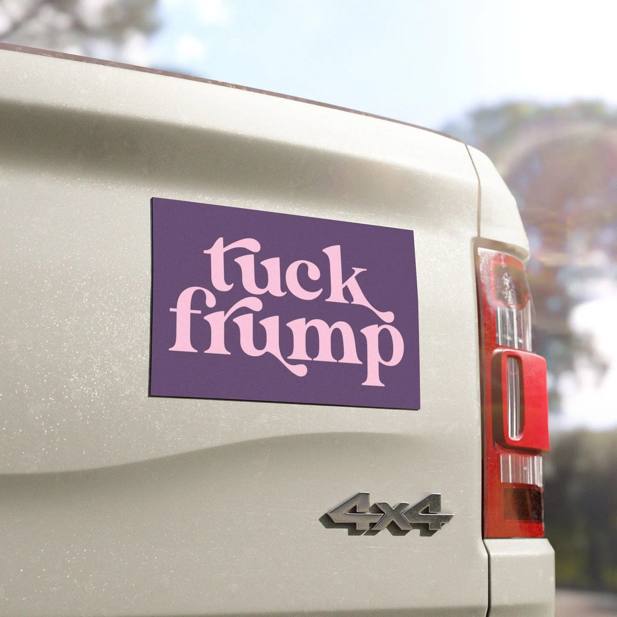 Tuck Frump Purple Car Magnet, Anti-Trump Bumper Magnet, FDT, Liberal Feminist, Anti-MAGA Bumper Sticker, Pro-Choice Womens Rights