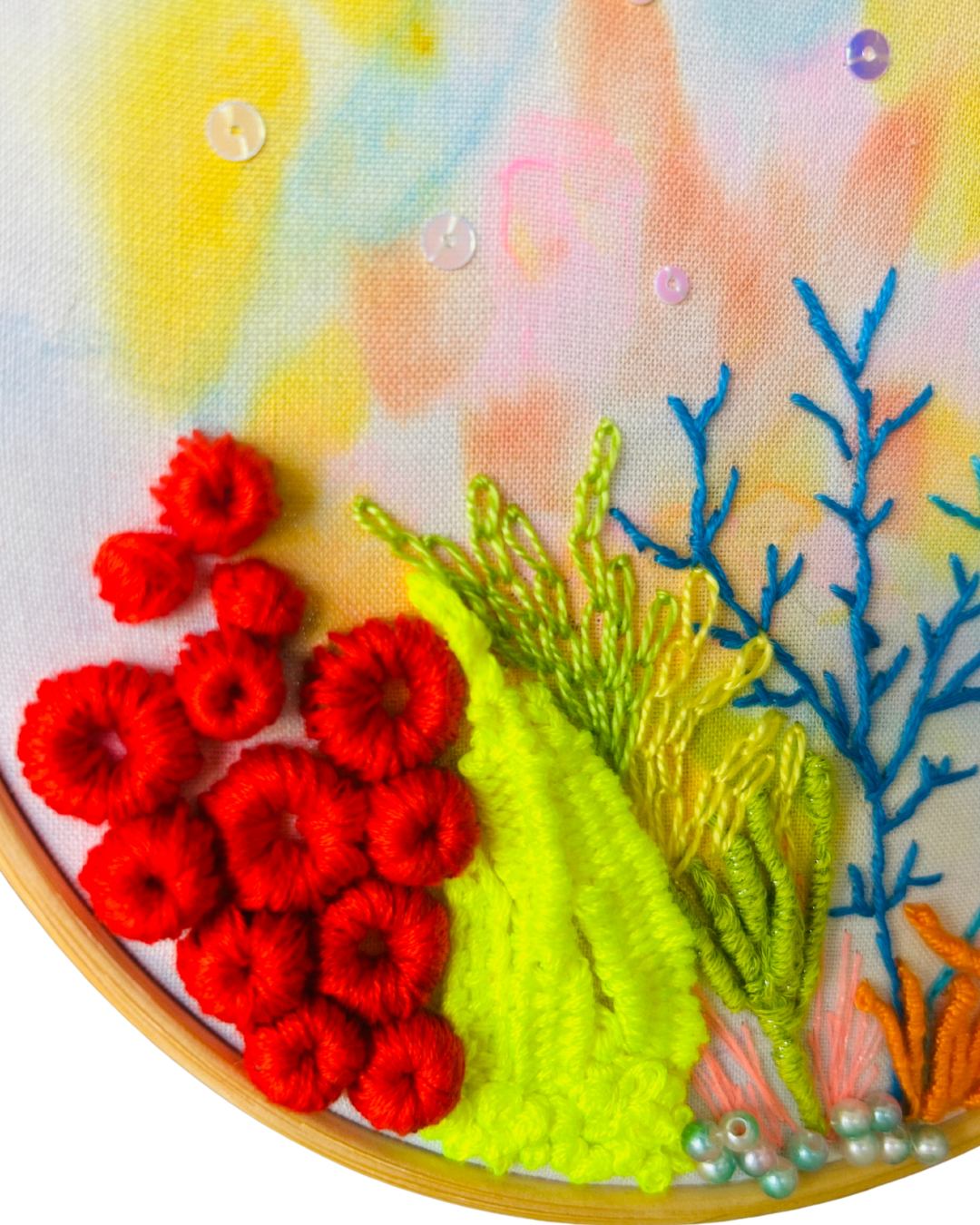Original Hand Embroidery: Under the Sea
