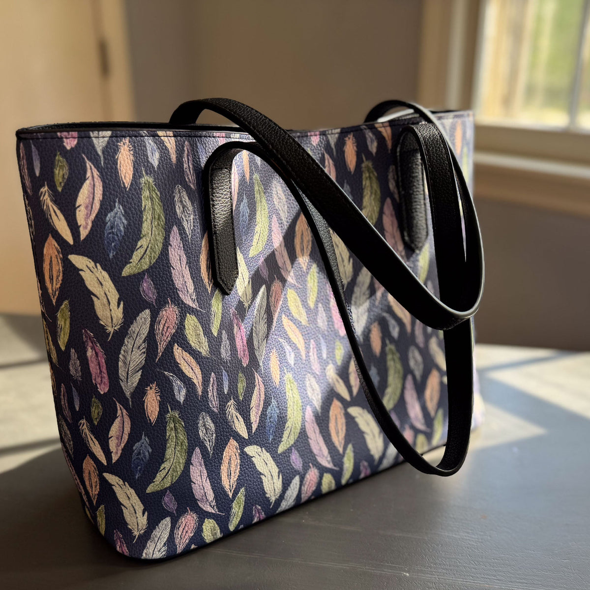 featherlight carryall in vegan leather
