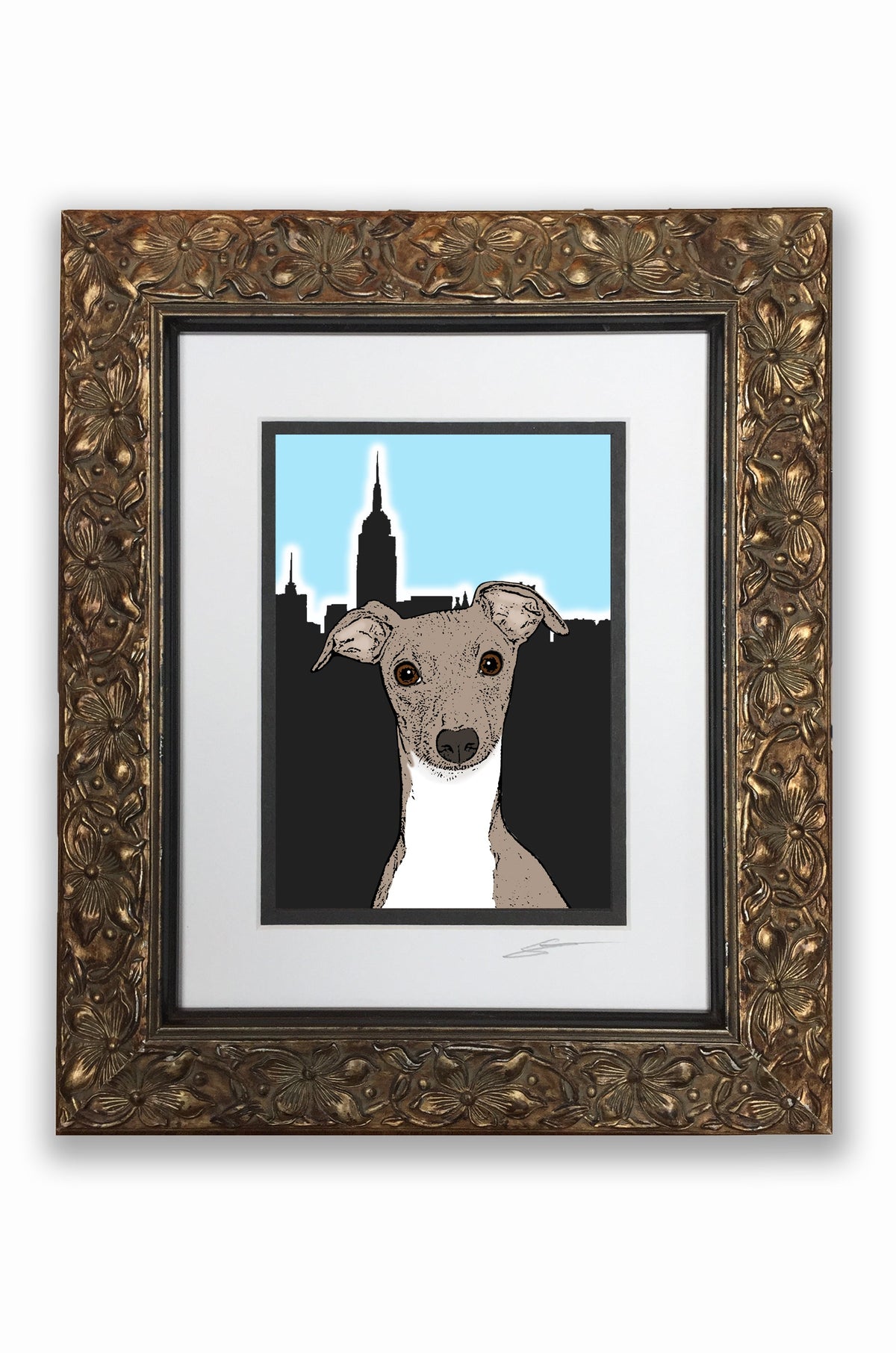 Whippet Pupart Portrait
