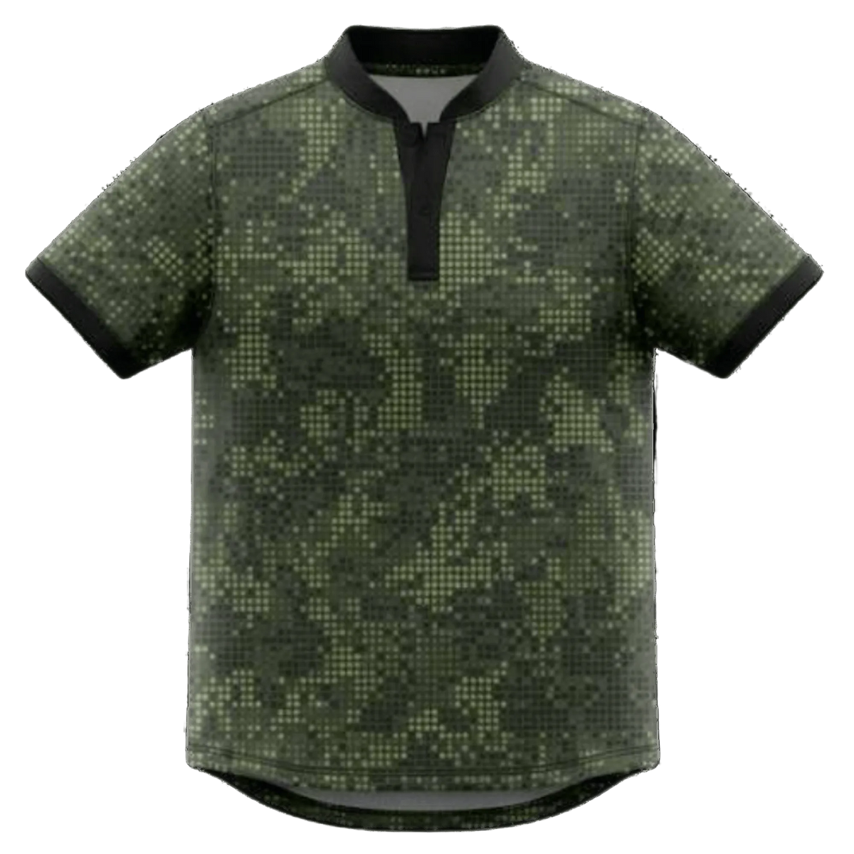 Forest Camo Blade Collar Golf Polo - Skull & Bogeys Golf Co.
