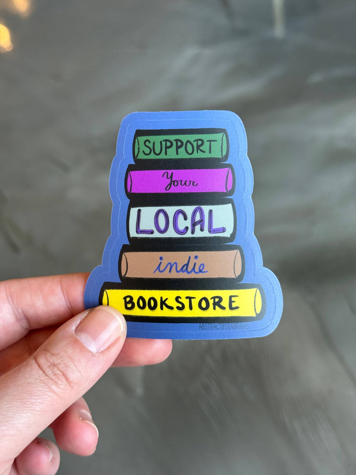 Sticker with &