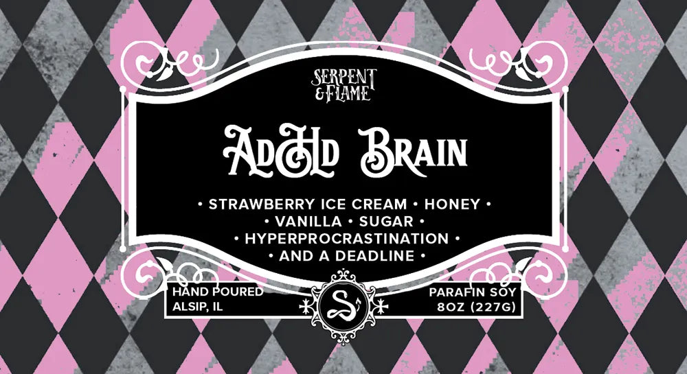 ADHD Brain 8oz Candle