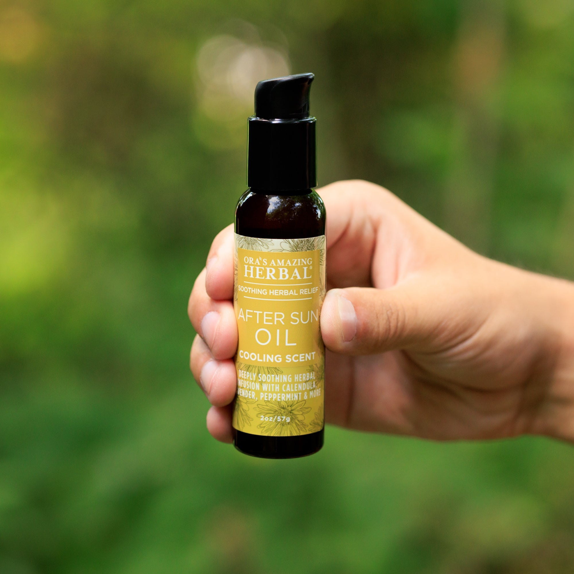 After Sun & Shave Body Oil 2oz Lifestyle Outdoor Human Hand